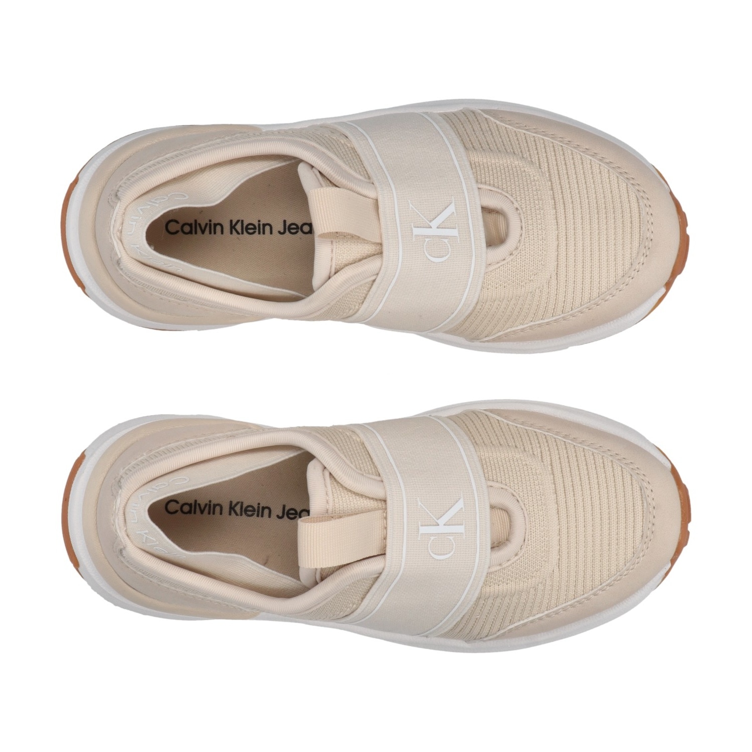 Calvin Klein Jeans Slip-On Sneaker, Schlupfschuh, Sneaker mit elastischer Kreuzbandage