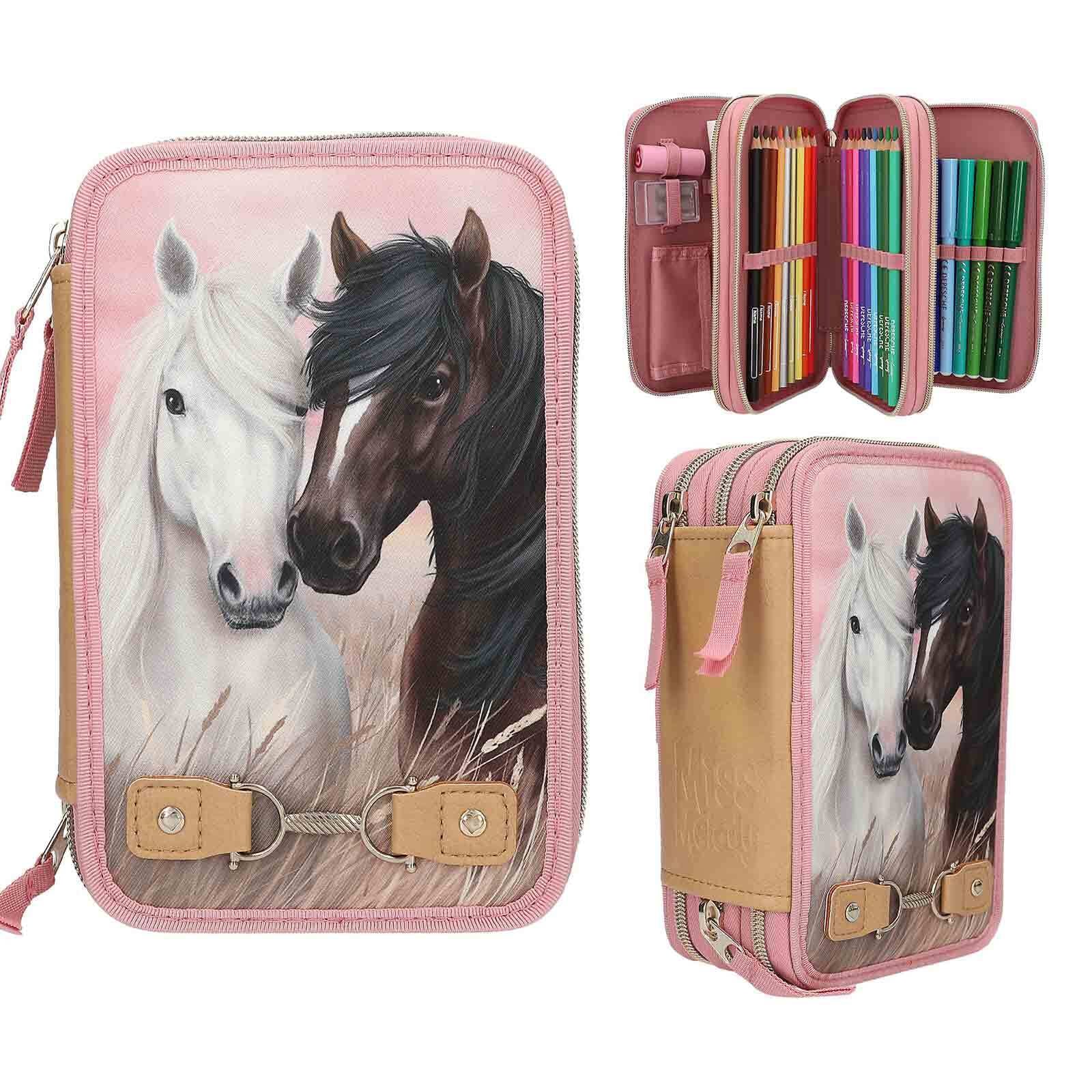 Depesche Buntstift »3-Fach Federtasche Dusty Rose Miss Melody 20 x 13 x 7,5 cm rosa«