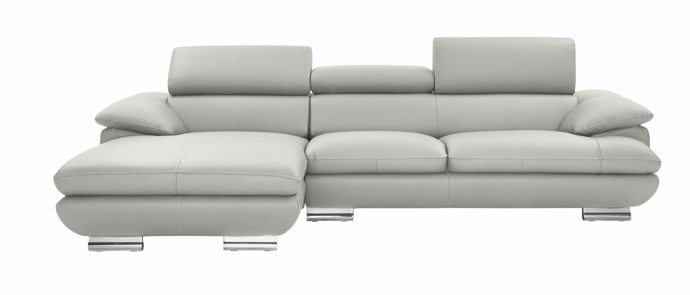 CALIA ITALIA Ecksofa »Magic, ein italienisches Sofa zum Träumen, erstklassiger Sitzkomfort«, mit verstellbaren Kopfteilen, in 2 Lederqualitäten