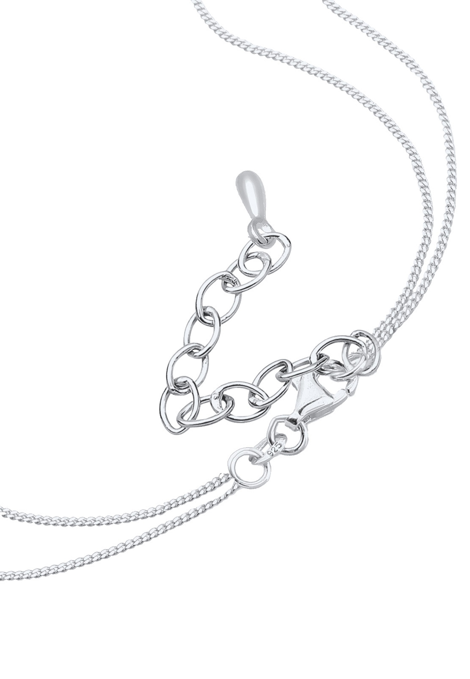Elli Choker »Halskette Y-Kette Layer Rechteck Weiß 925 Sterling Silber, mit Kristallen von Swarovski®«