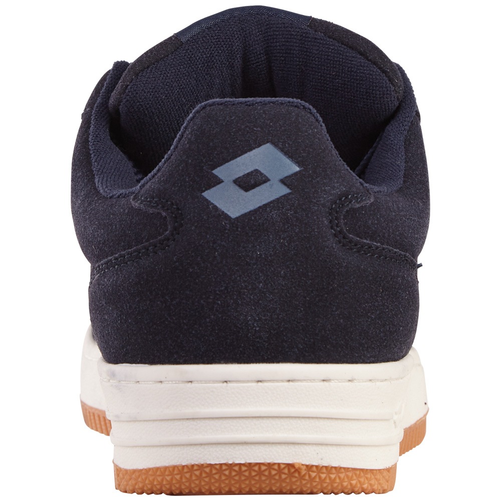 Sneaker LOTTO, Damen, Gr. 44, blau (navy, midblau), Synthetik, unifarben mit Farbeinsatz, Schuhe Sneaker, - mit extra breiter Schnürung 3