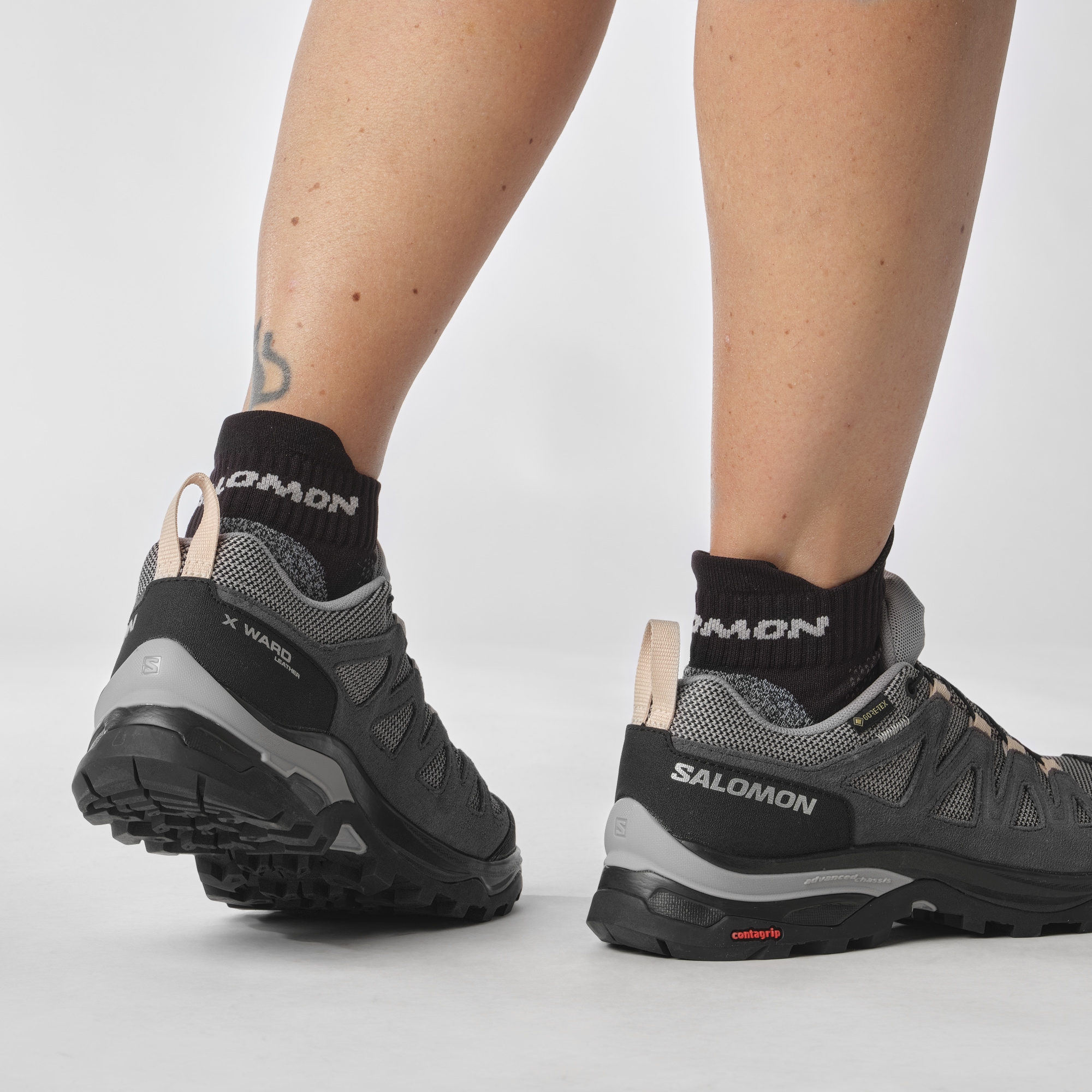 Salomon Wanderschuh »X WARD Leather GORE-TEX«, wasserdicht