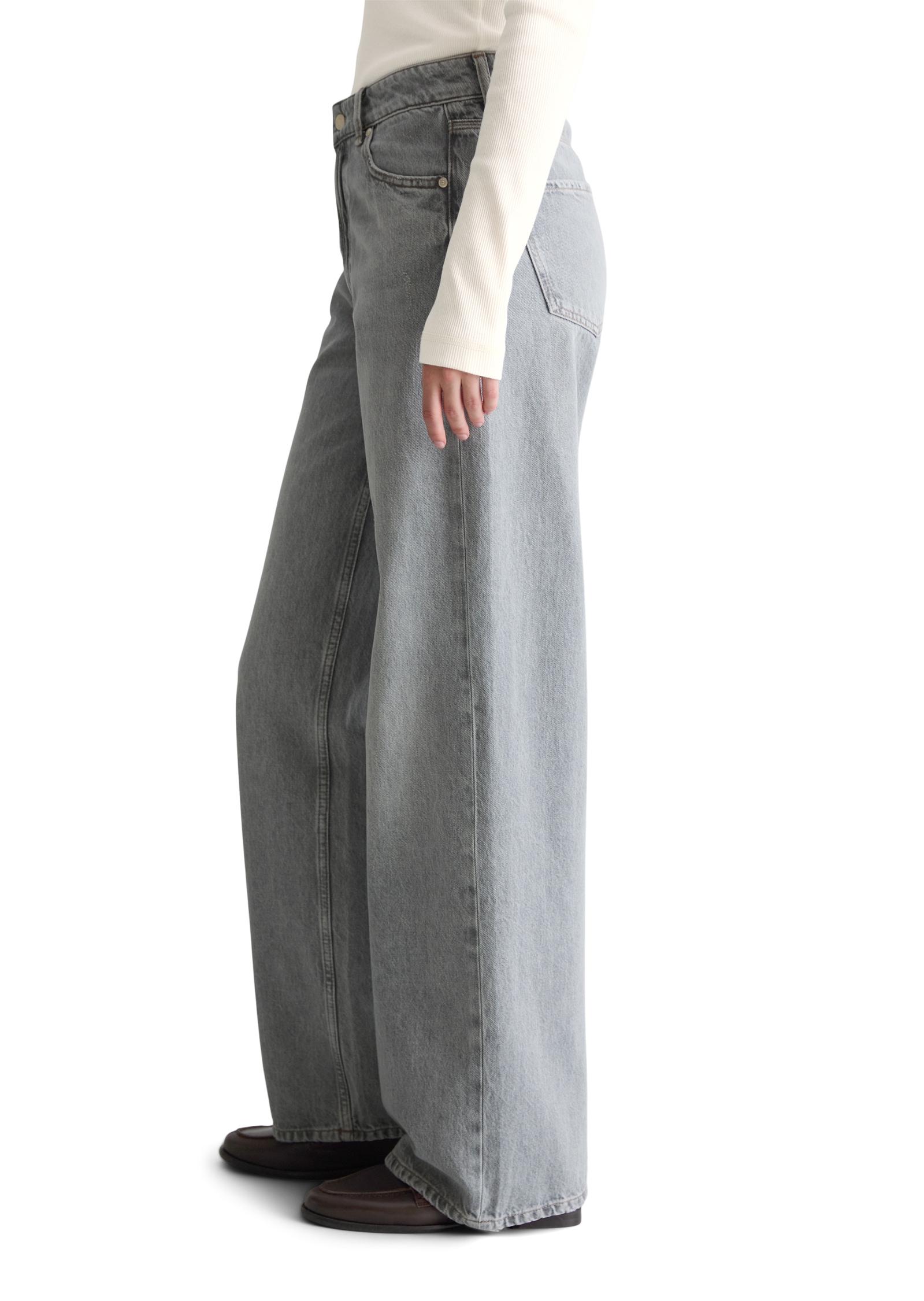 Marc O'Polo DENIM Weite Jeans »aus Bio-Baumwolle ohne Stretch«