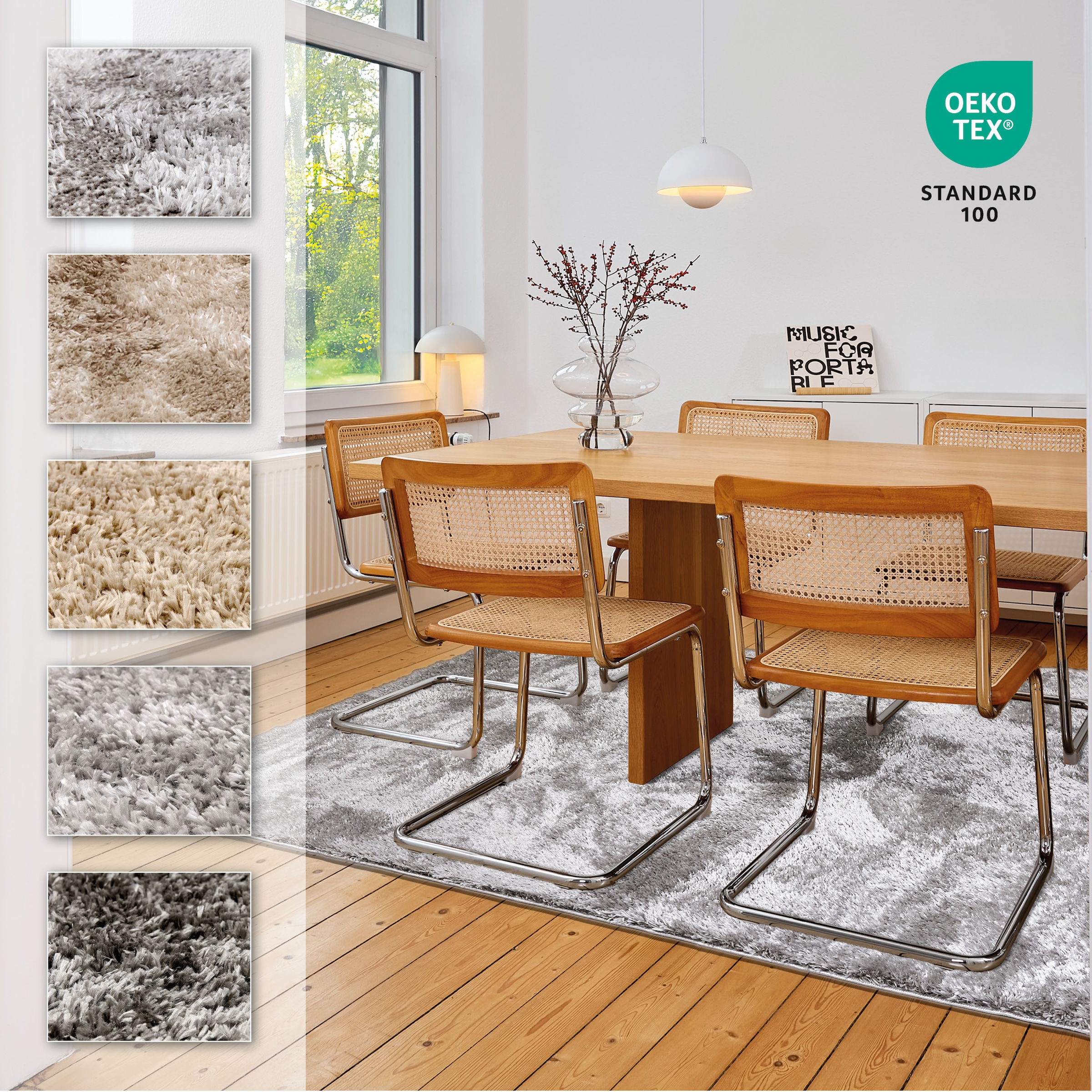 ASTRA Hochflor-Teppich »Paulie 250«, rechteckig, 25 mm Höhe, weicher Langflor, Shaggy, Wohnzimmer, Schlafzimmer