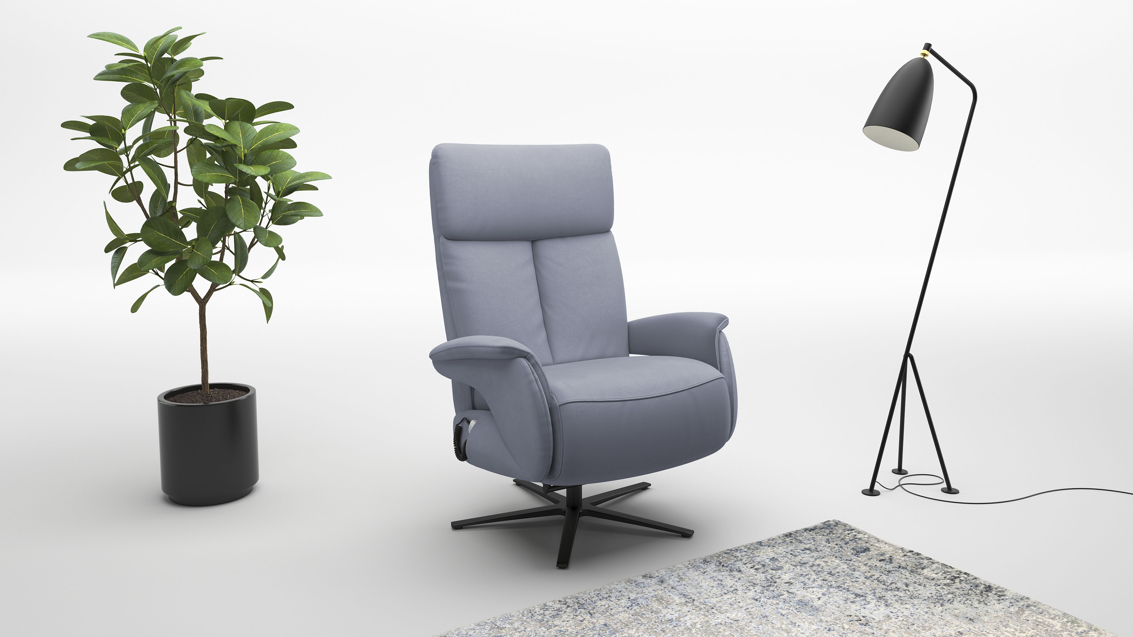 sit&more TV-Sessel "Triple Seven Xtra large, bis 200kg belastbar, mit Herz-Waage Funktion" inkl. Kopfteil- & Drehfunktion, wahlweise mit Akku und Aufstehhilfe