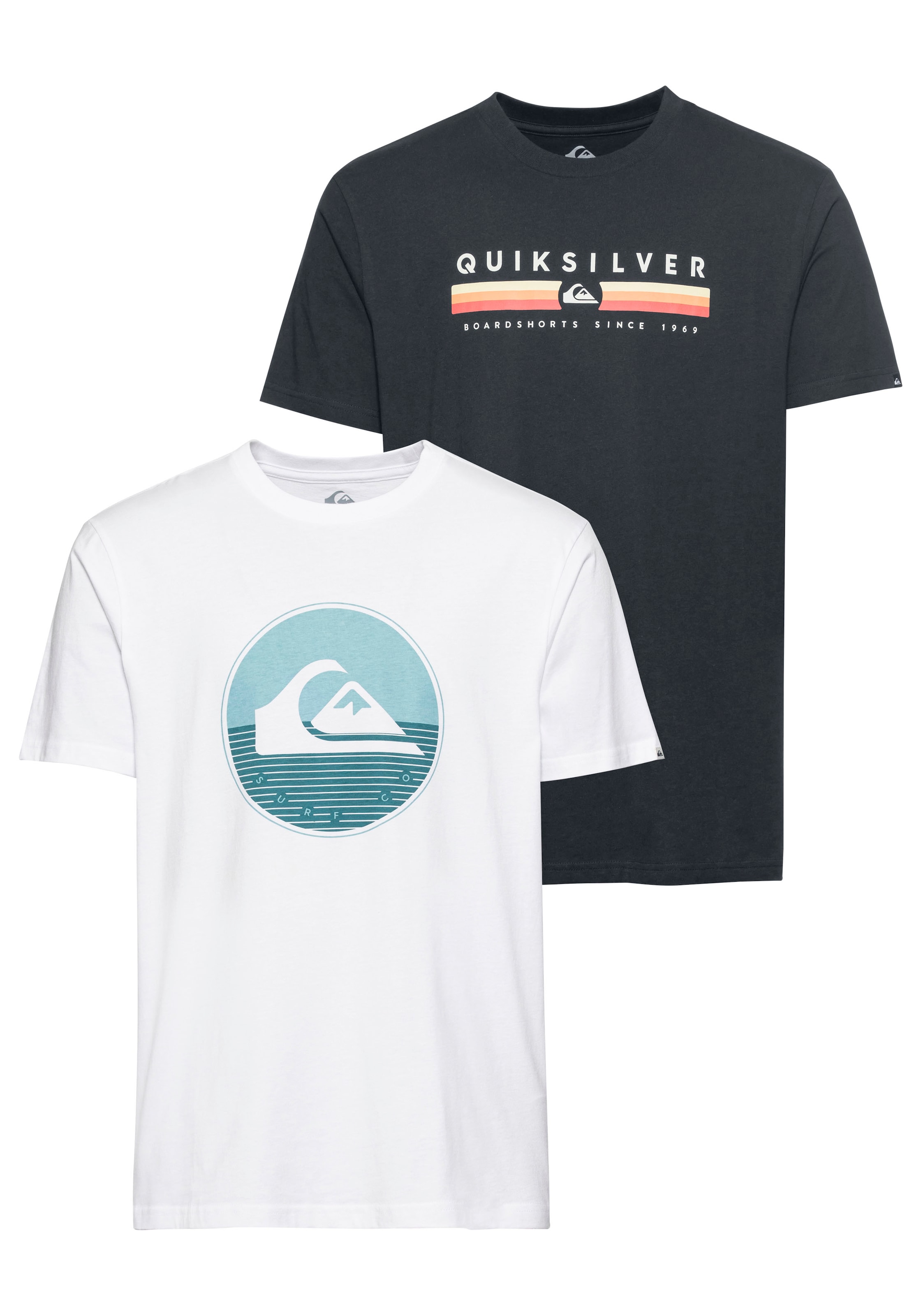 Quiksilver T-Shirt (Packung, 2-tlg., 2er-Pack) günstig online kaufen