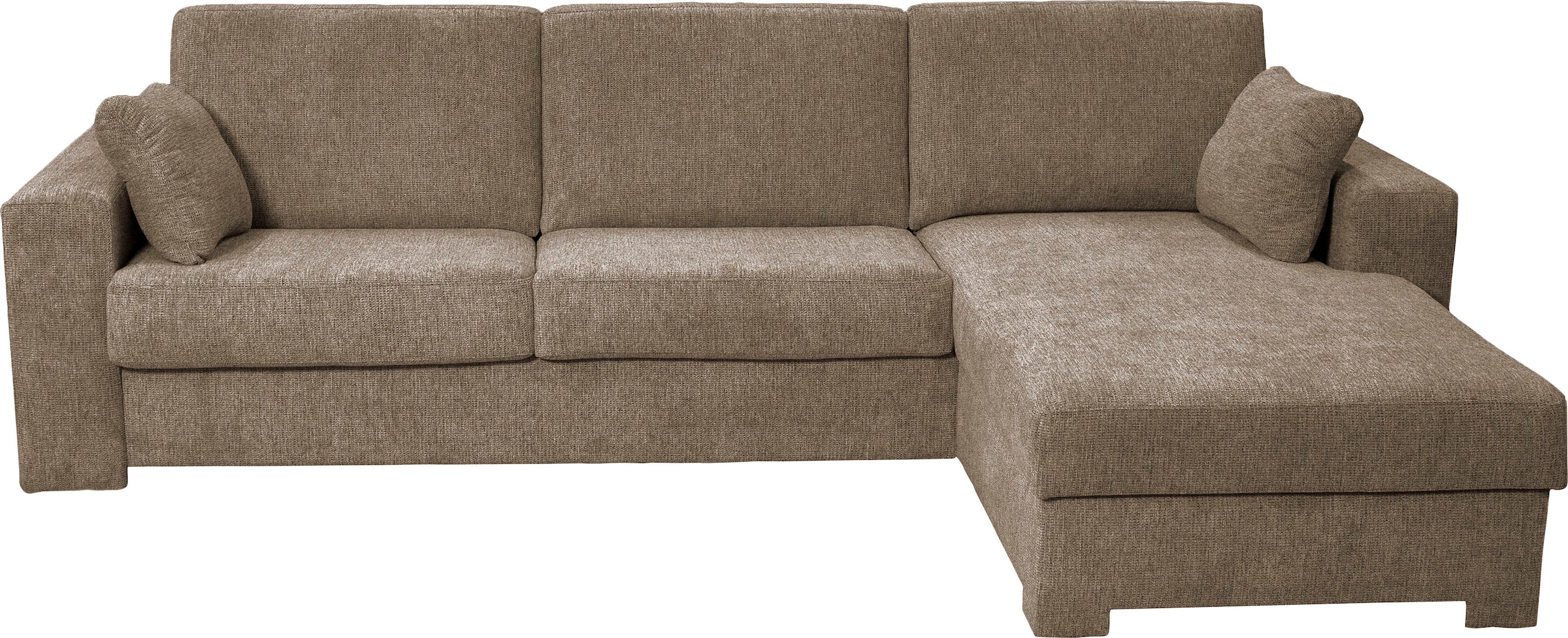 Home affaire Ecksofa »Roma "M" Matratzenhöhe 14 cm, Dauerschlaffunktion, mit Unterfederung,«, Liegemaße ca 143x198 cm, L-Form