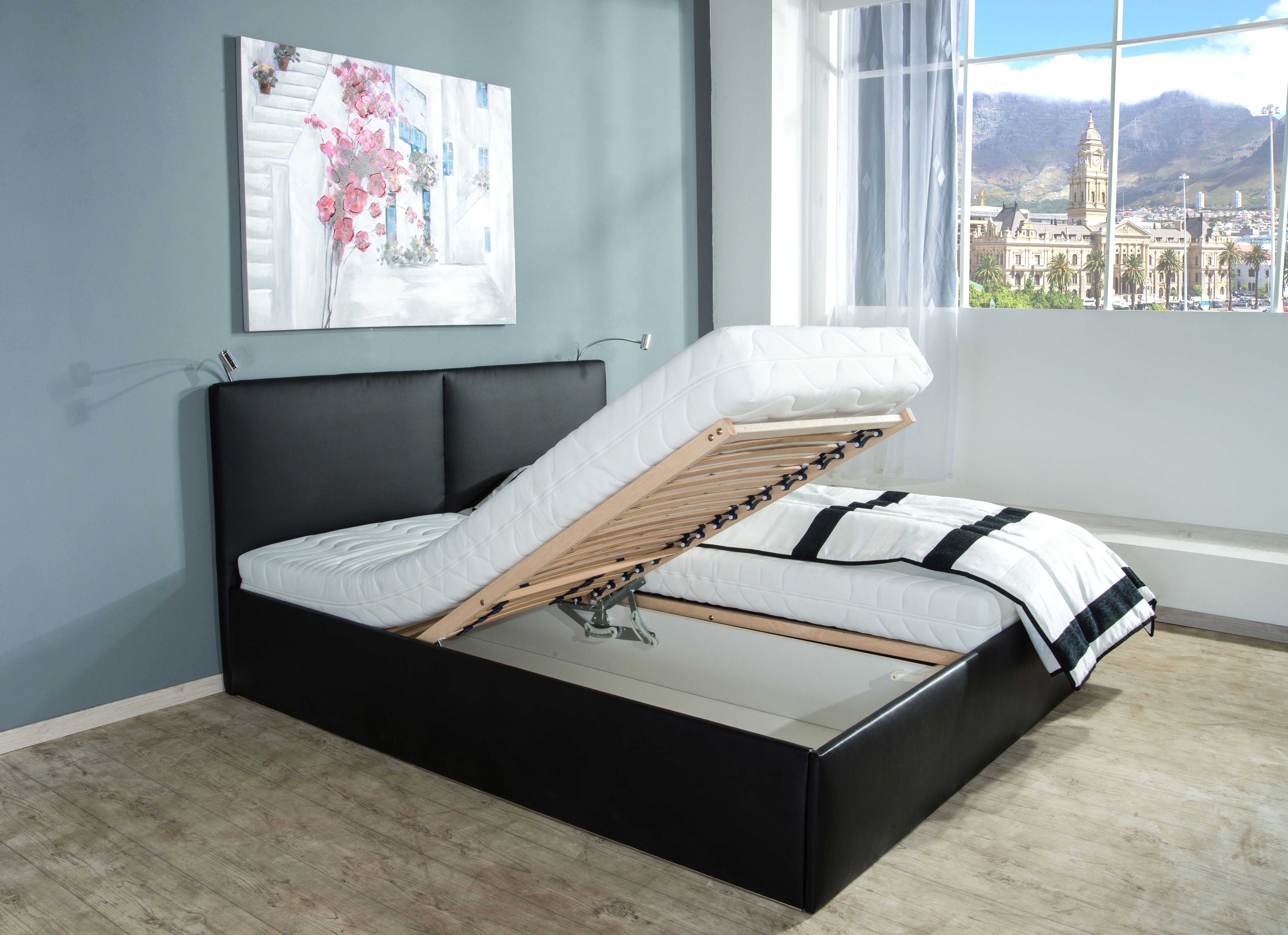 Thumbnail - Westfalia Schlafkomfort Bett "Polsterbett Oslo in verschiedenen Härtegraden und Größen" wahlweise mit oder ohne Bettkast...