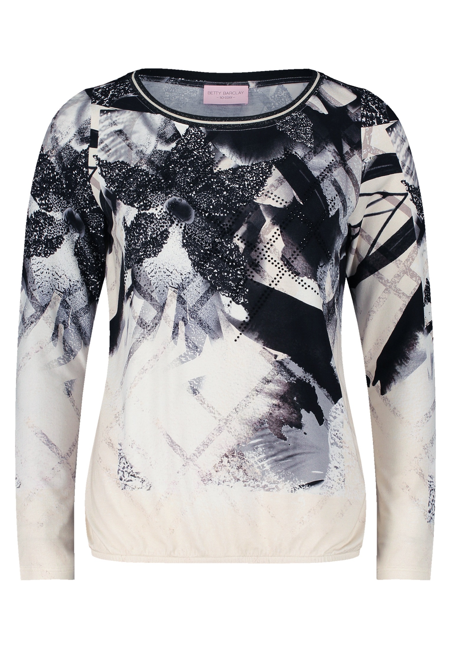 Betty Barclay Kurzarmshirt "Betty Barclay Damen Printshirt mit Gummizug", ( günstig online kaufen
