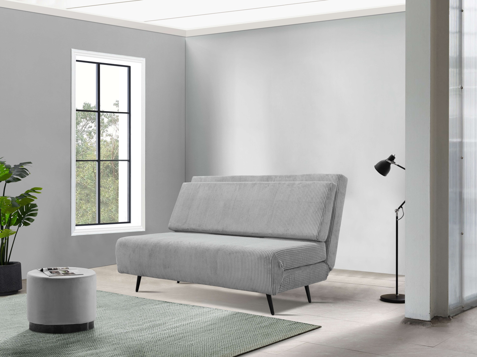 andas Schlafsofa »Linnea in Cord und Feinstruktur,«, Daybed mit aufklappbarer Liegefläche