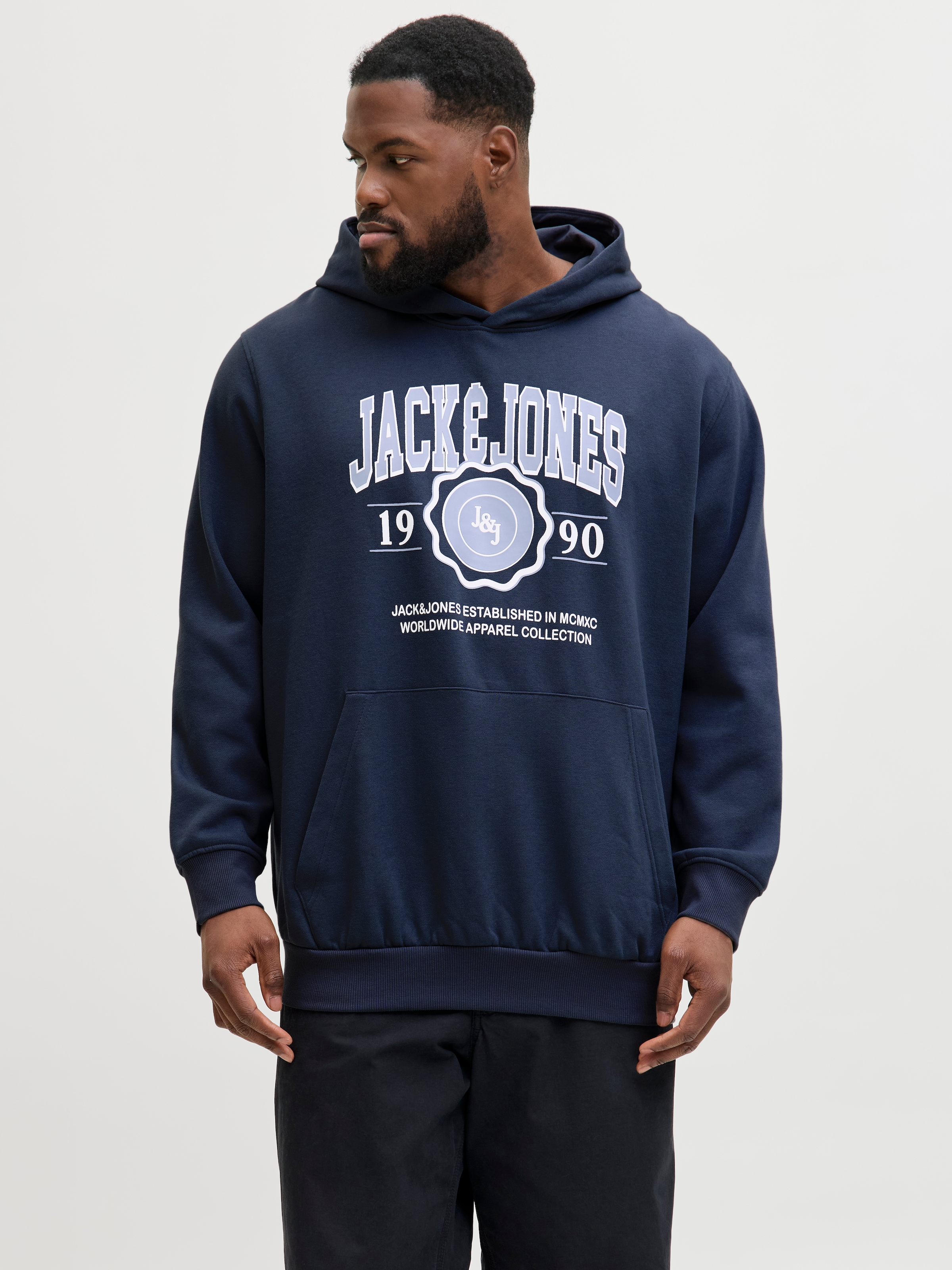 Jack & Jones PlusSize Kapuzensweatshirt "JJMAKO SWEAT HOOD PLS" günstig online kaufen