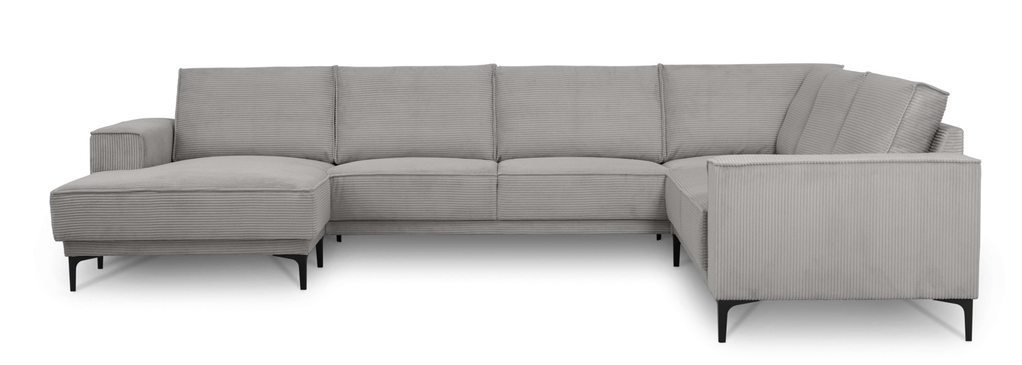 PLACES OF STYLE Wohnlandschaft "XXL Sofa Oland, Struktur, Flachgewebe, Luxu günstig online kaufen