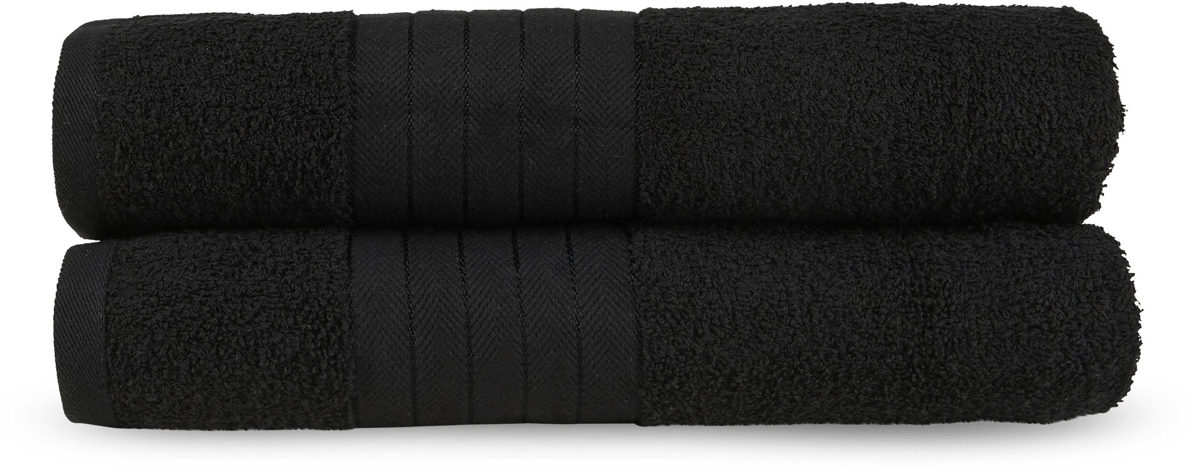 Badetuch »Uni Towels«, (2 St., 2er Set Badetücher 70 x 140 cm), Baumwolle,...