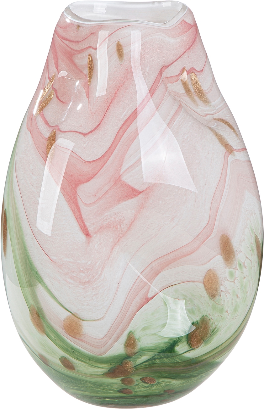 GILDE Tischvase "Vase Antanarivo rosa H. 28 cm" Dekovase, Glas, Antanarivo, Tischdekoration, Trenddeko, Designvase