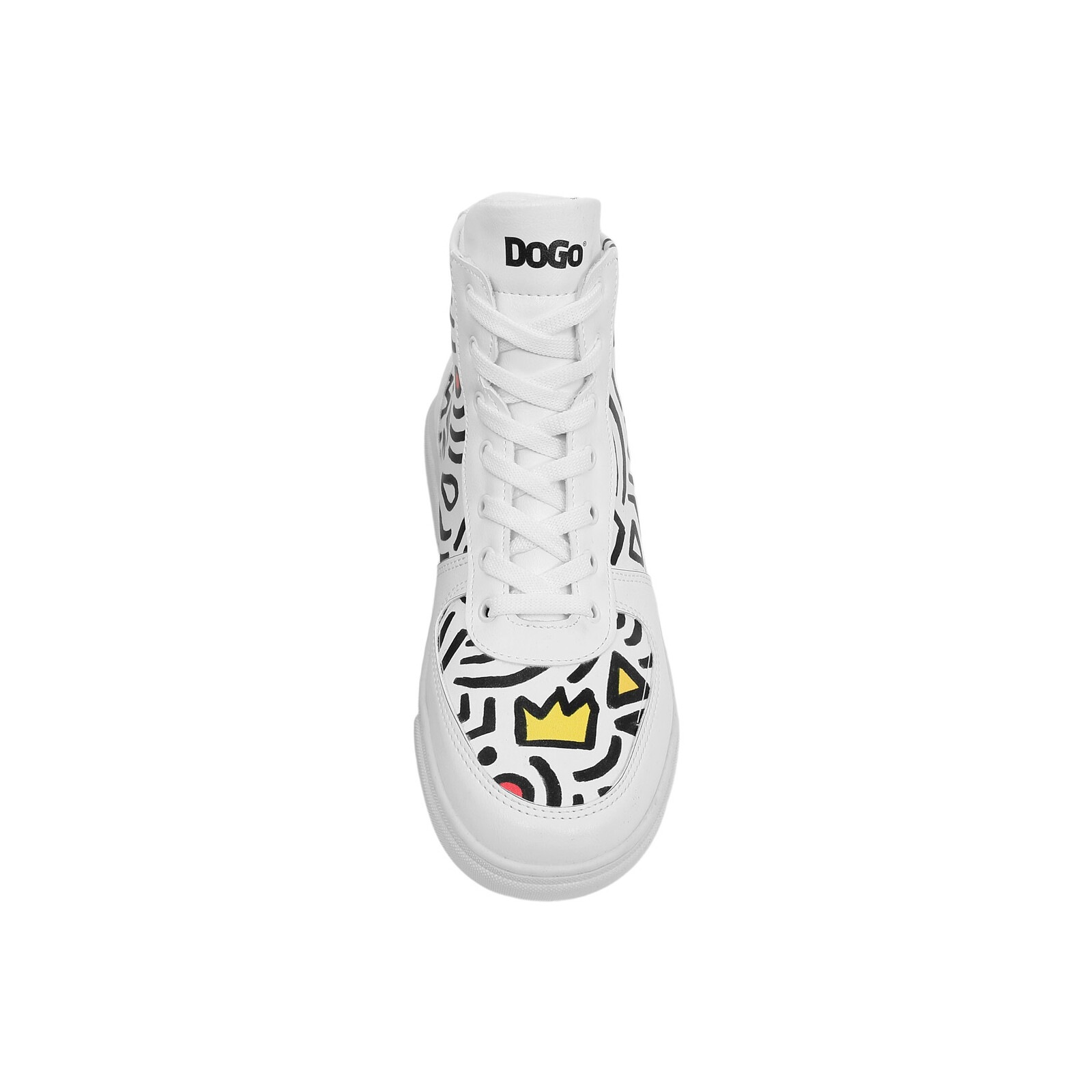 DOGO Stiefelette »Ace Boots Abstract Outline White Damen Boots / Female«, Vegan