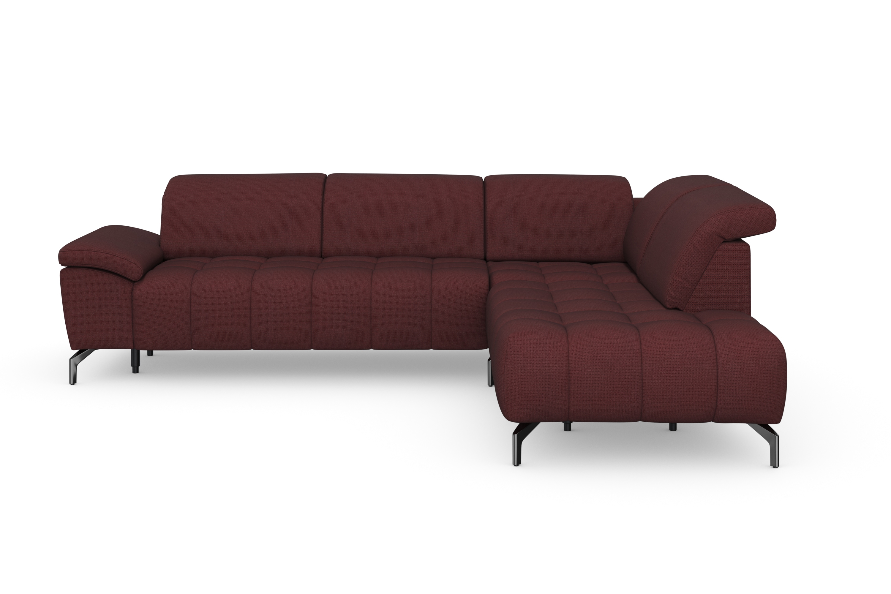 sit&more Ecksofa "Cool L-Form" wahlweise mit Kopfteilverstellung und Vorziehsitz motorisch