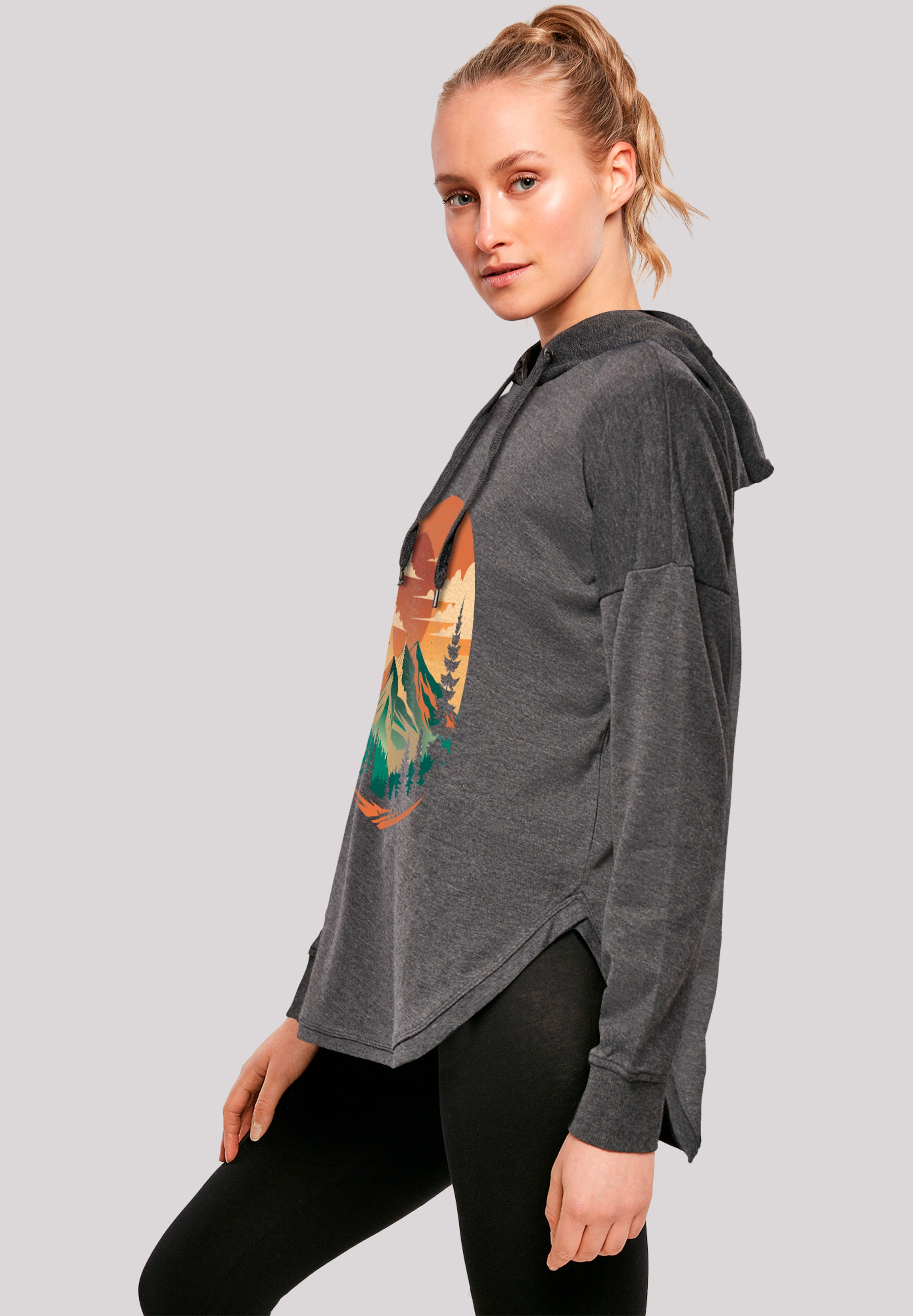 F4NT4STIC Kapuzenpullover »Sonnenuntergang Berglandschaft« Premium Qualität