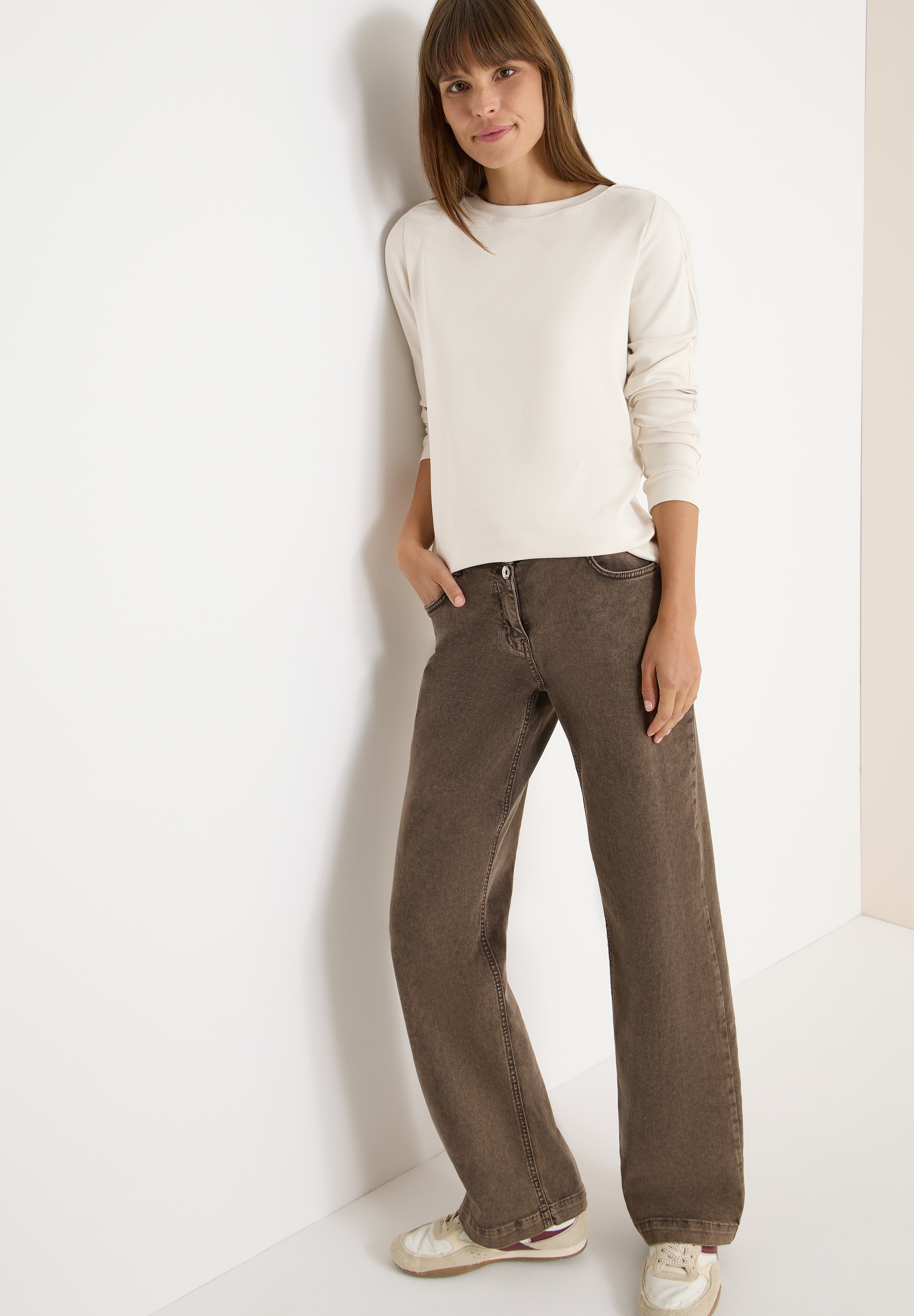 Cecil Langarmshirt mit Gallonstreifen