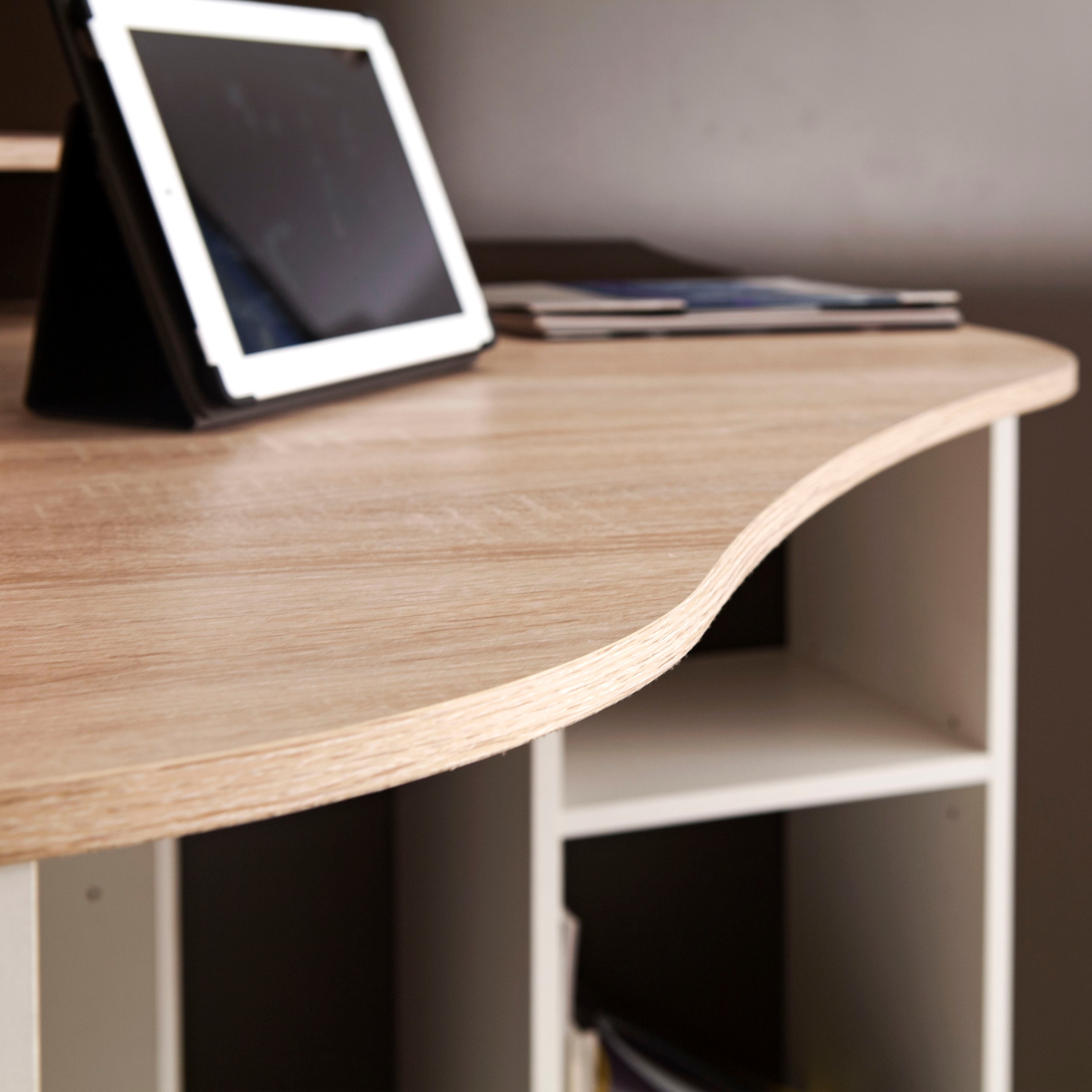 TemaHome Schreibtisch »Corner«, Melamingestell, Tischplatte in untersch. Farbvarianten, Breite 94 cm
