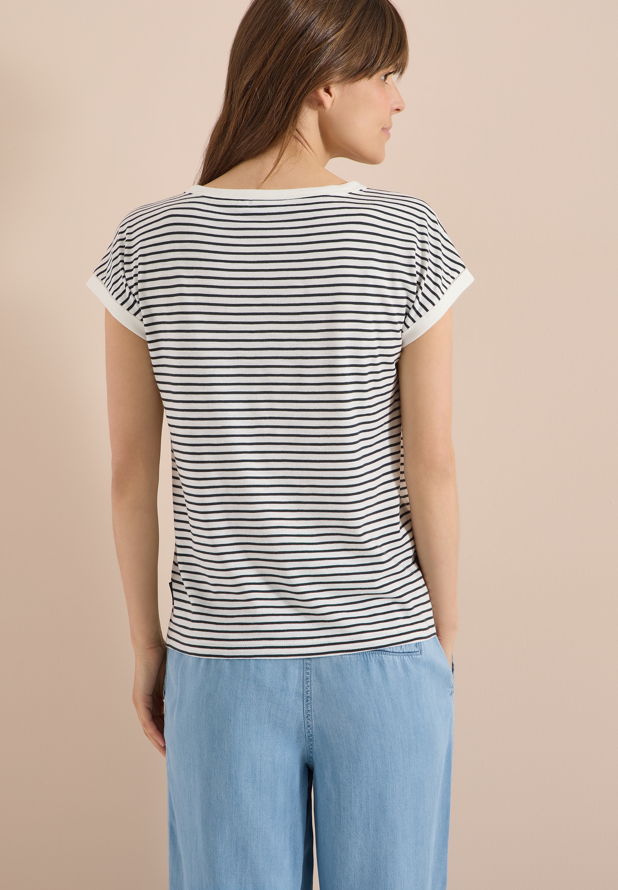 Cecil T-Shirt im soften Baumwoll-Mix