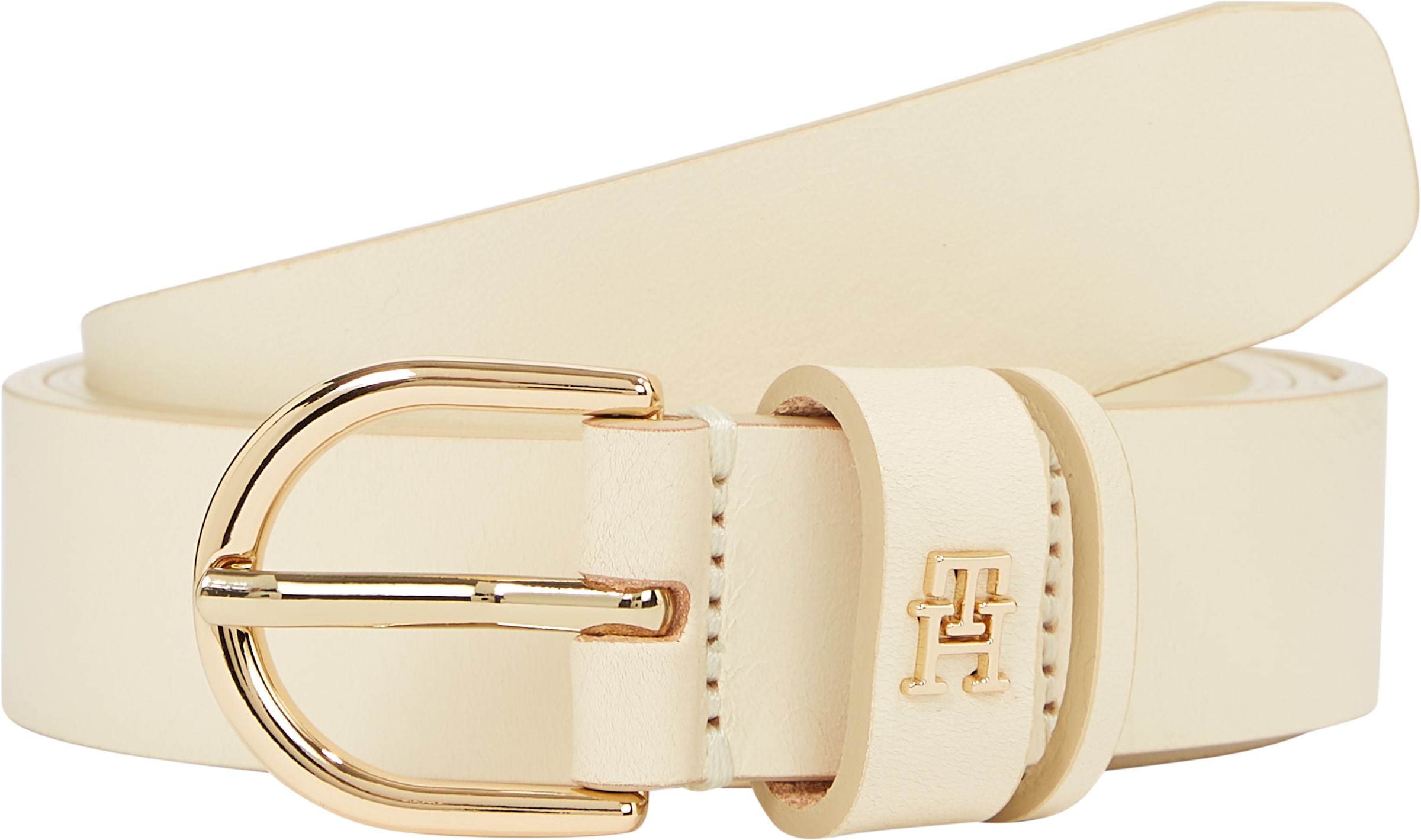 Tommy Hilfiger Ledergürtel »ESSENTIAL EFFORTLESS 2.5«, Logoemblem, weiche Haptik, ovale Einfachdornschließe