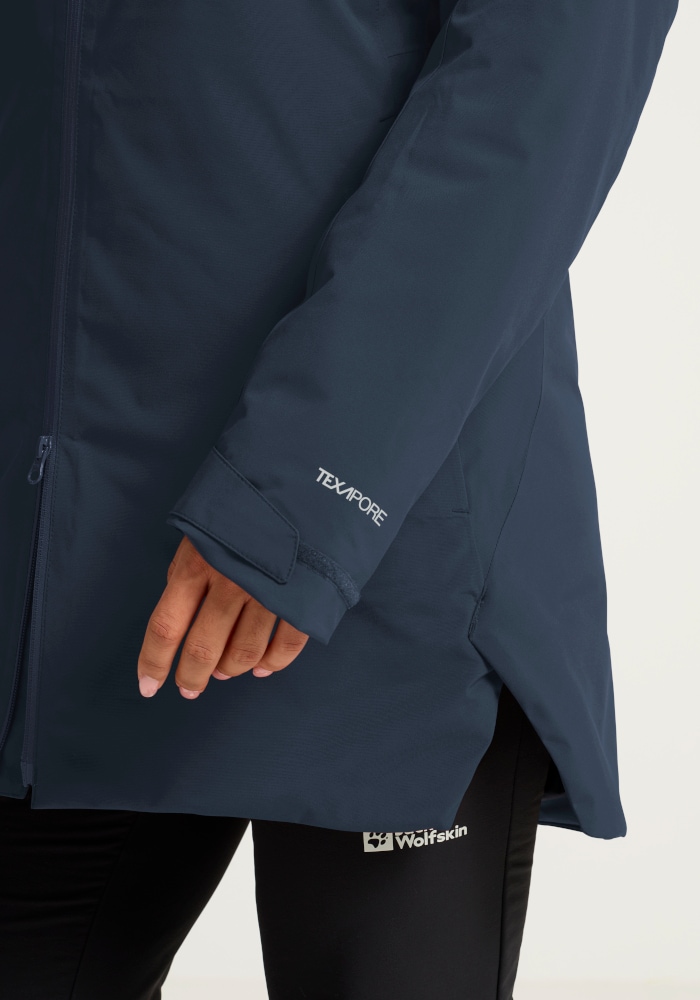Jack Wolfskin Wintermantel »HEIDELSTEIN 2 INS JKT W« mit langärmeliger Form, aus Polyester