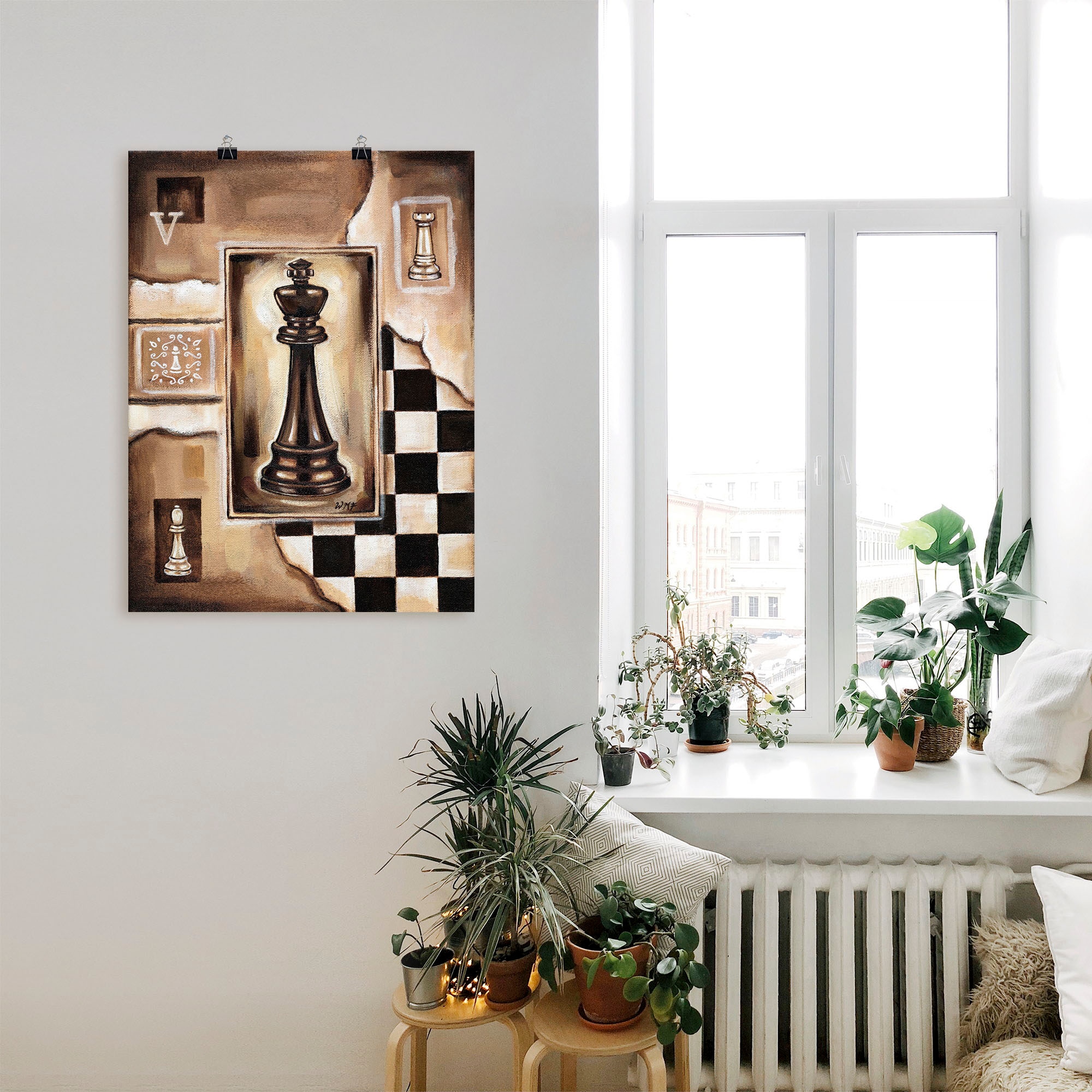 Artland Wandbild »Schach König«, Schach, (1 St.), als Poster, Wandaufkleber in verschied. Größen