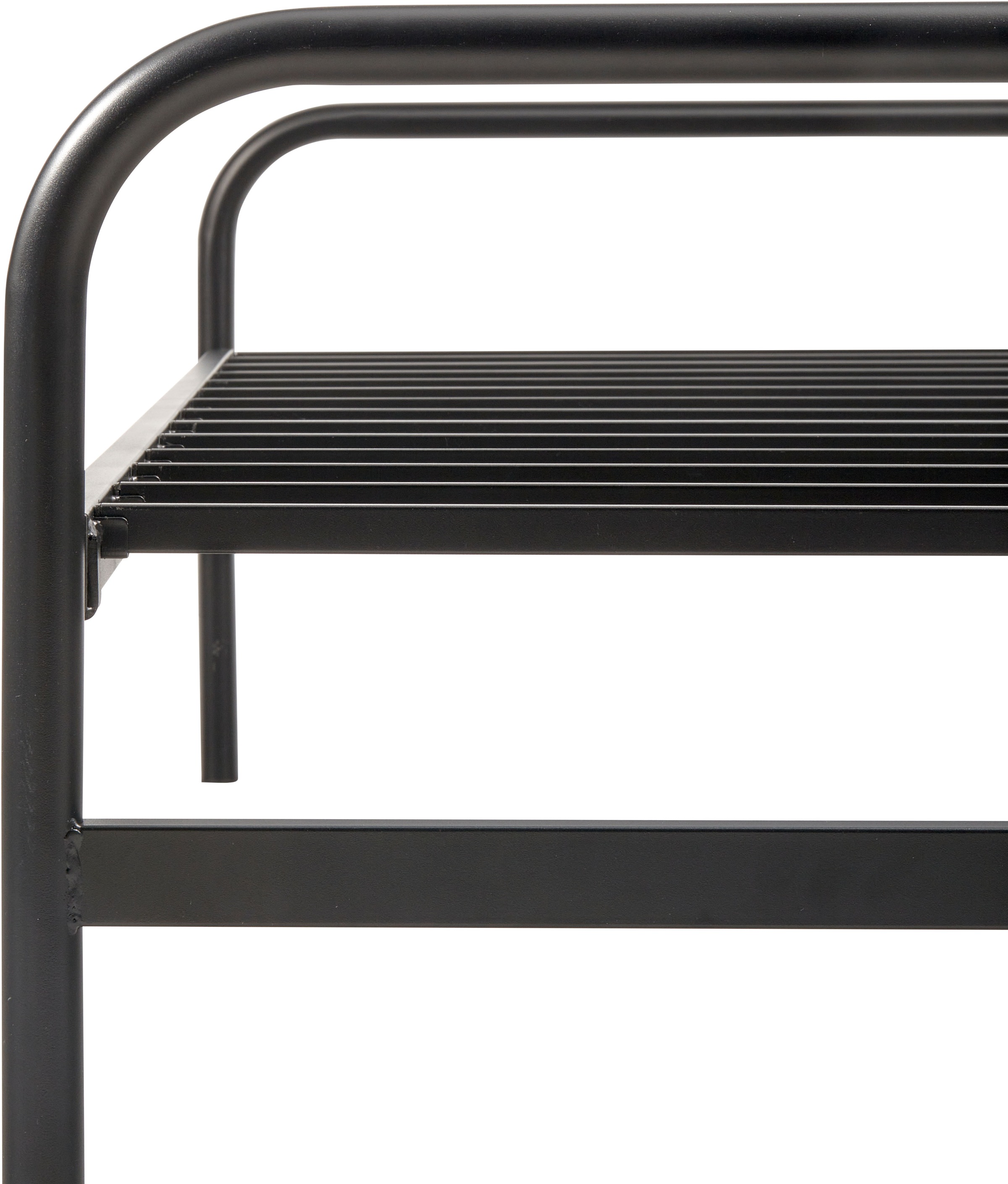 WOOOD Bettgestell »Lucy Metallrahmen pulverbeschichtet zusammenklappbar, 206 x 96 x 57 cm« Eingeklappt 30 cm hoch, Tragkraft 150 kg, Matratzenmaß 90x200 cm