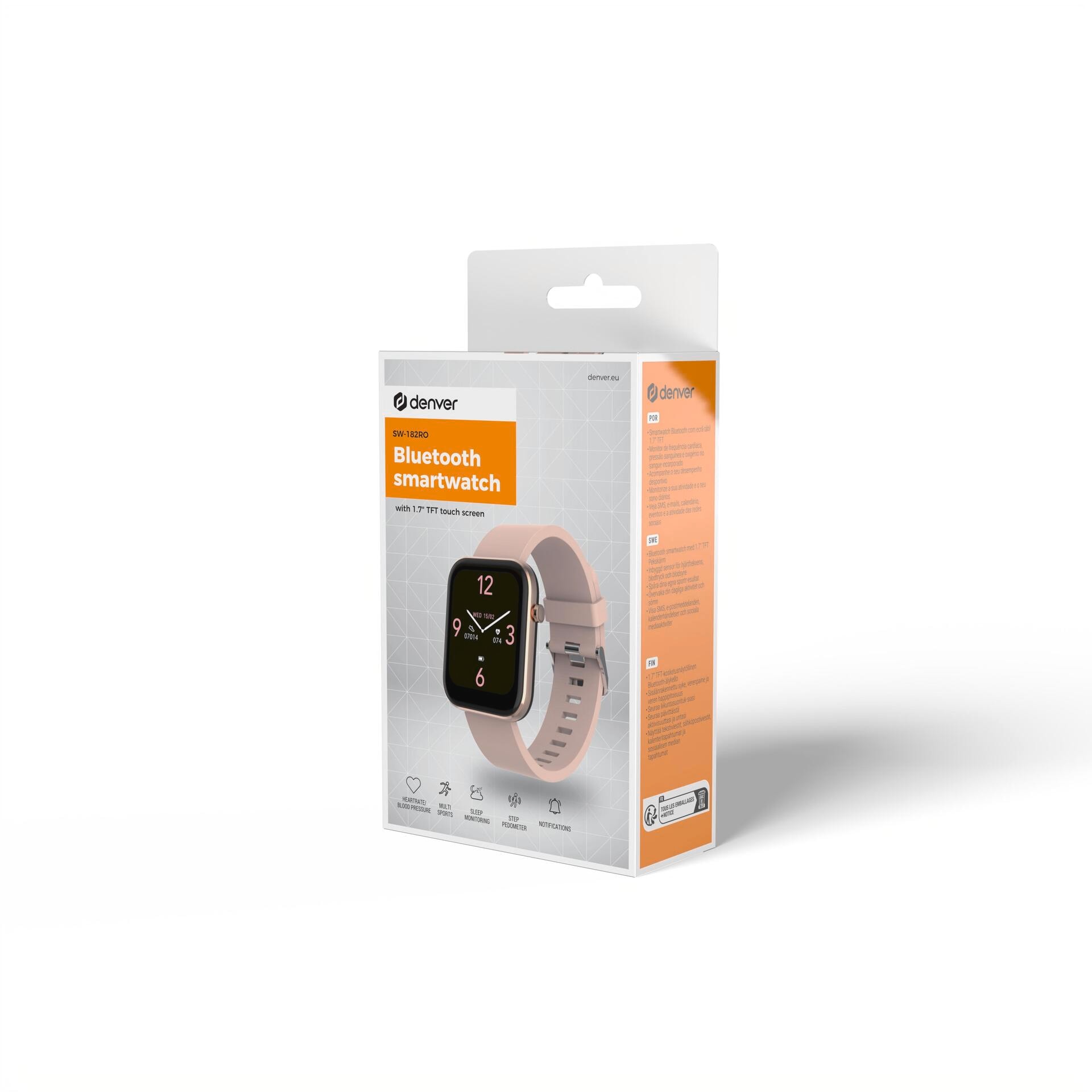 Denver Smartwatch »Smartwatch SW-182«, (4,32 cm / 1,7 Zoll), 0,000192 GB,)