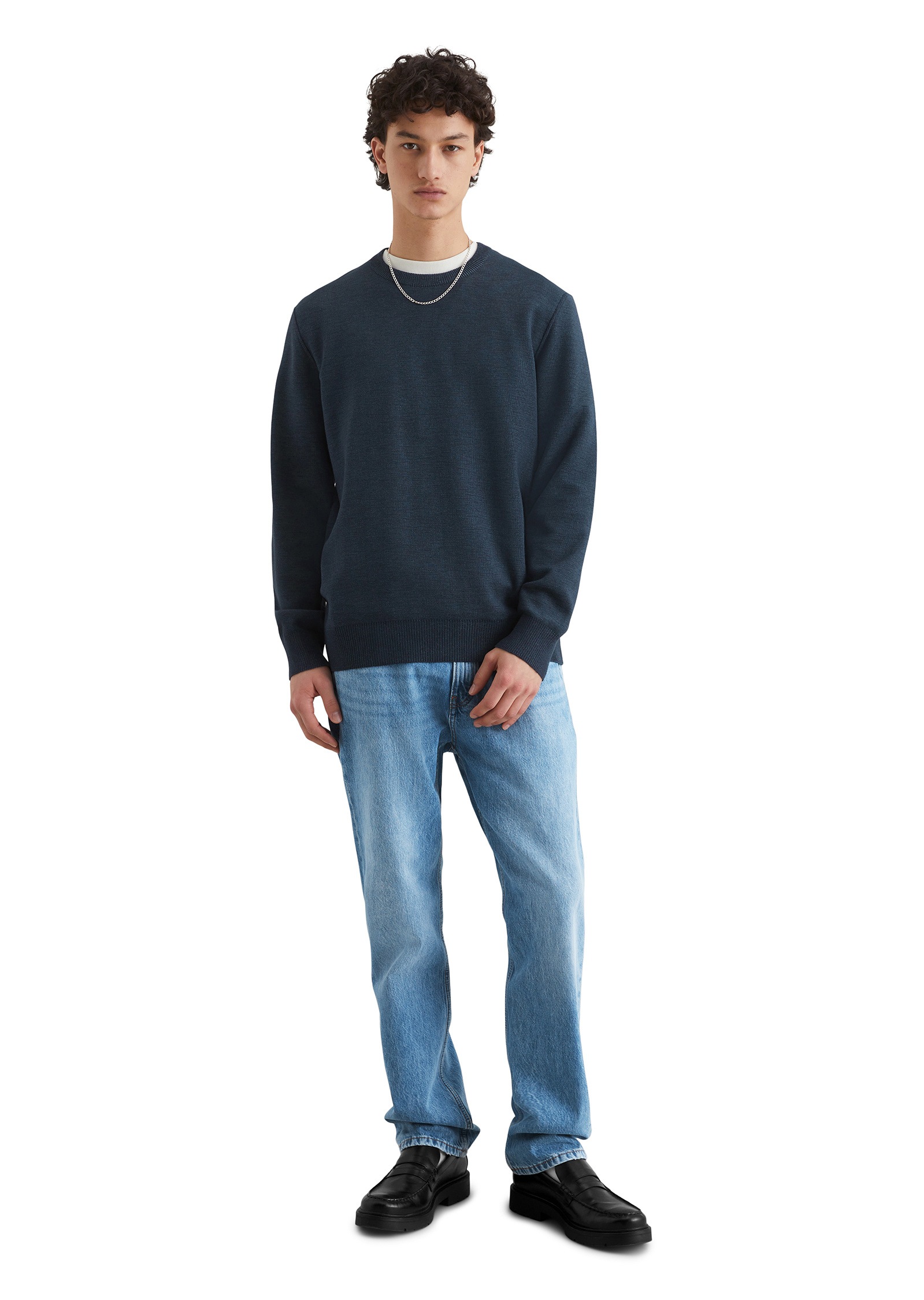 Marc O'Polo DENIM Rundhalspullover »in Double-Face-Qualität«