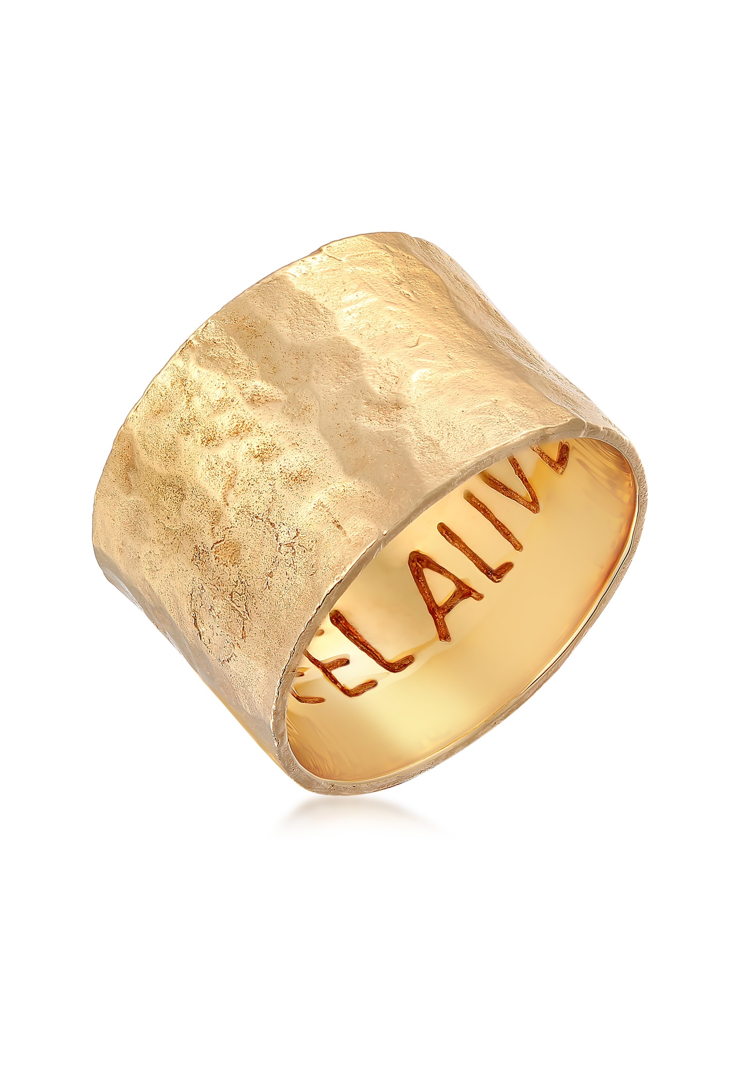 HAZE & GLORY Silberring »Ring Bandring - Feel Alive 925 Silber«