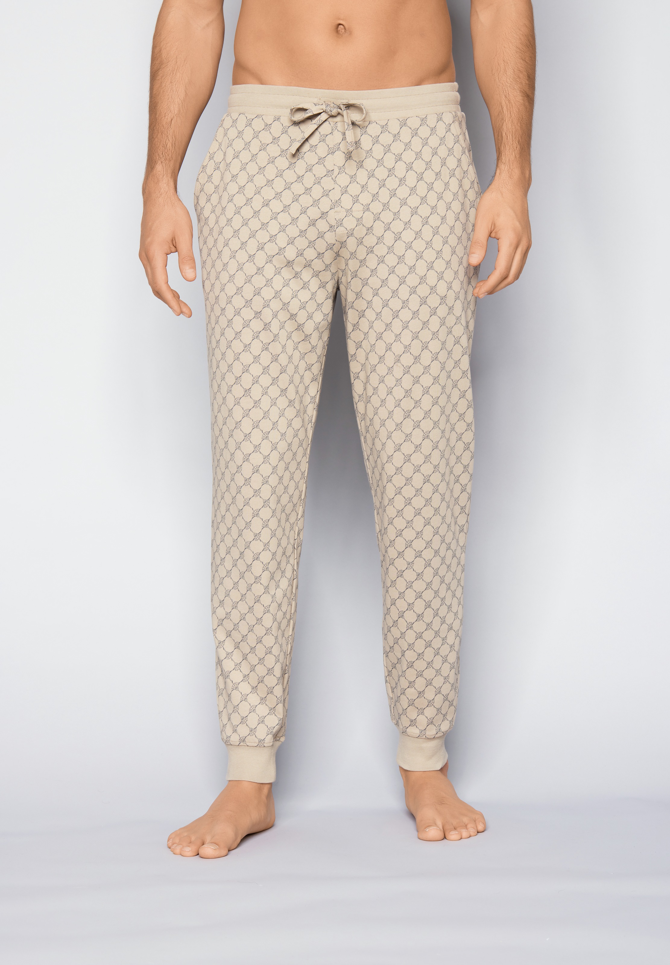 JOOP Herren Loungehose "Leisure", Gr. XLcornflower aop teak, Jersey, Obermaterial: 100% Baumwolle, Hosen, mit Cornflower-Print, seitlichen Taschen