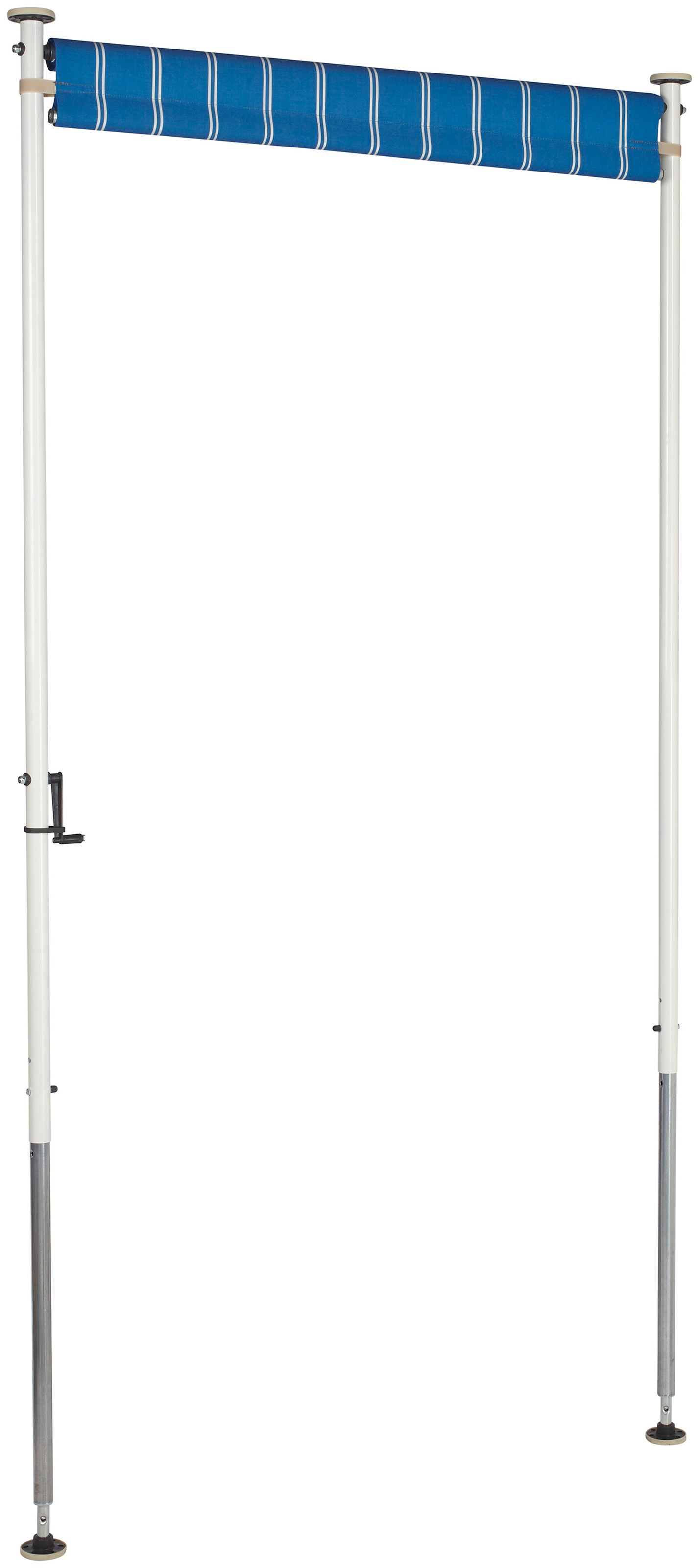 Angerer Freizeitmöbel Klemm-Senkrechtmarkise, blau/weiß, BxH: 120x225 cm