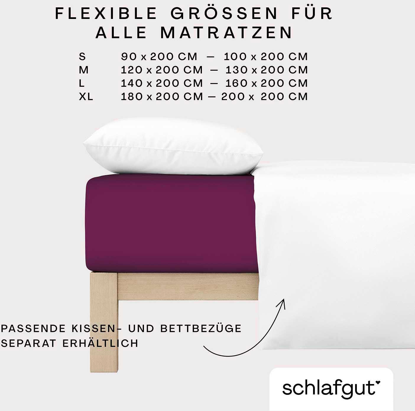 Schlafgut Spannbettlaken »Cool Contact«, 100% gekämmte Mikrofaser