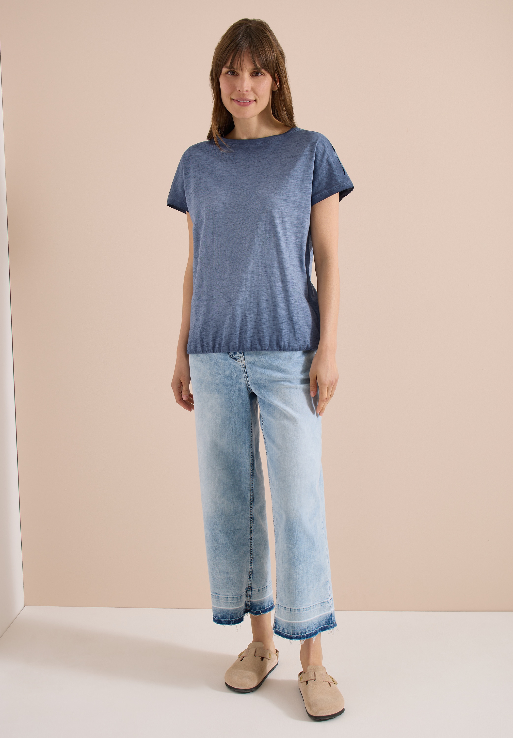 Cecil T-Shirt mit U-Boot-Ausschnitt