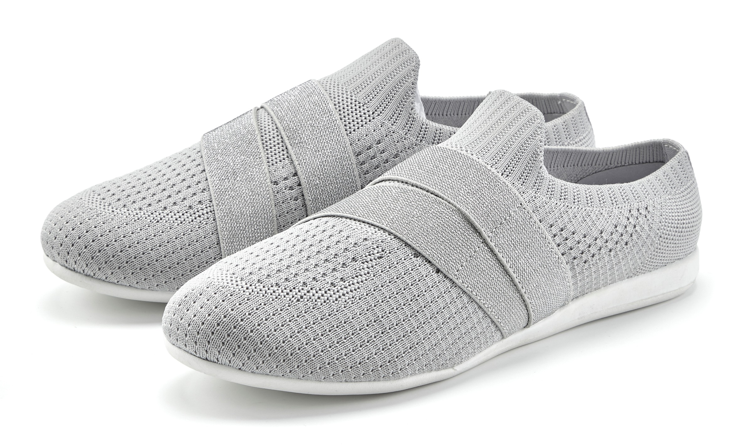Vivance Sabot "Slip-On-Sneaker, Slipper, Sabot" aus leichtem Mesh-Material mit Metallic-Einsätzen VEGAN