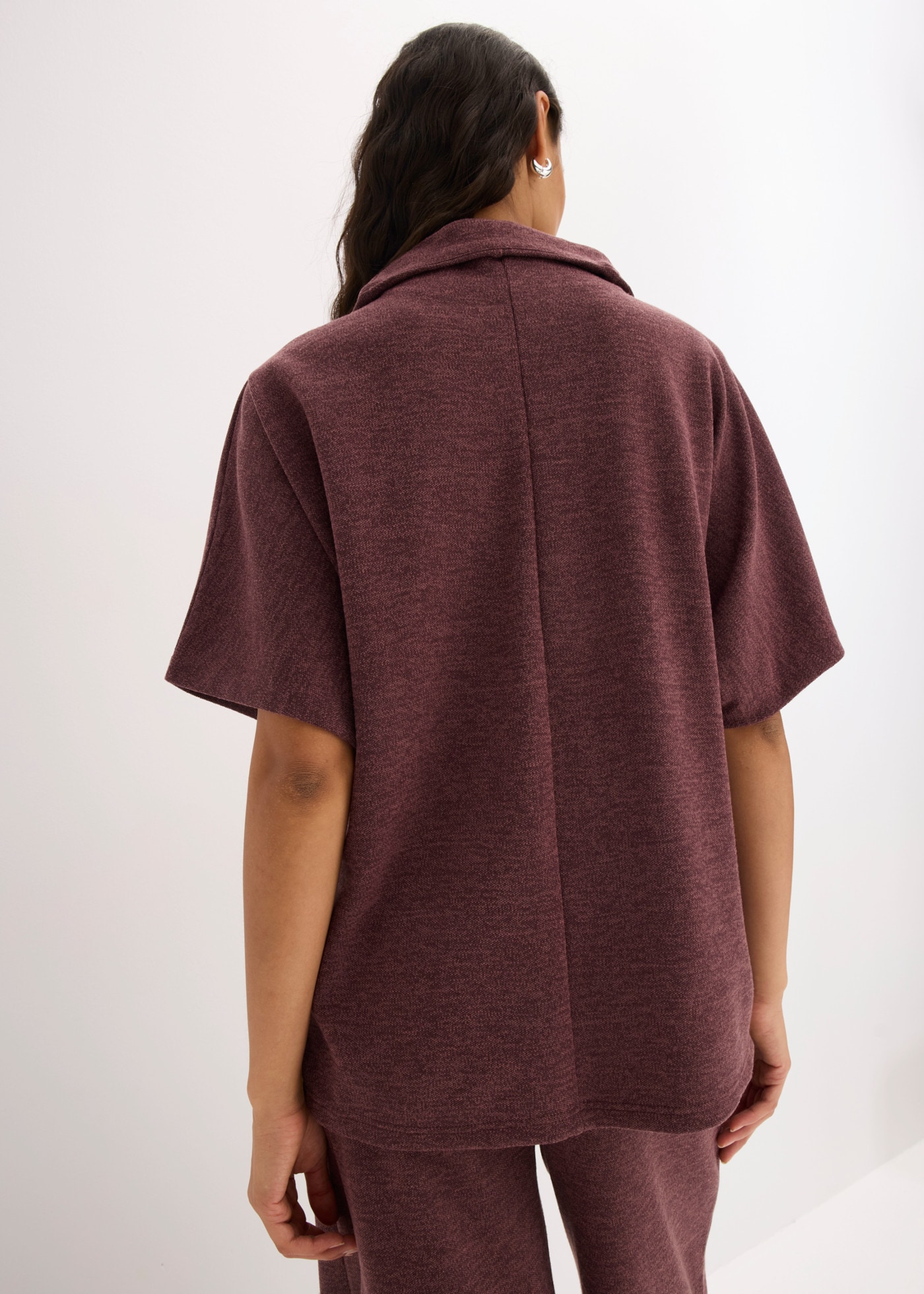 bonprix Strickpullover oversize, mit Reißverschluss am Troyerkragen