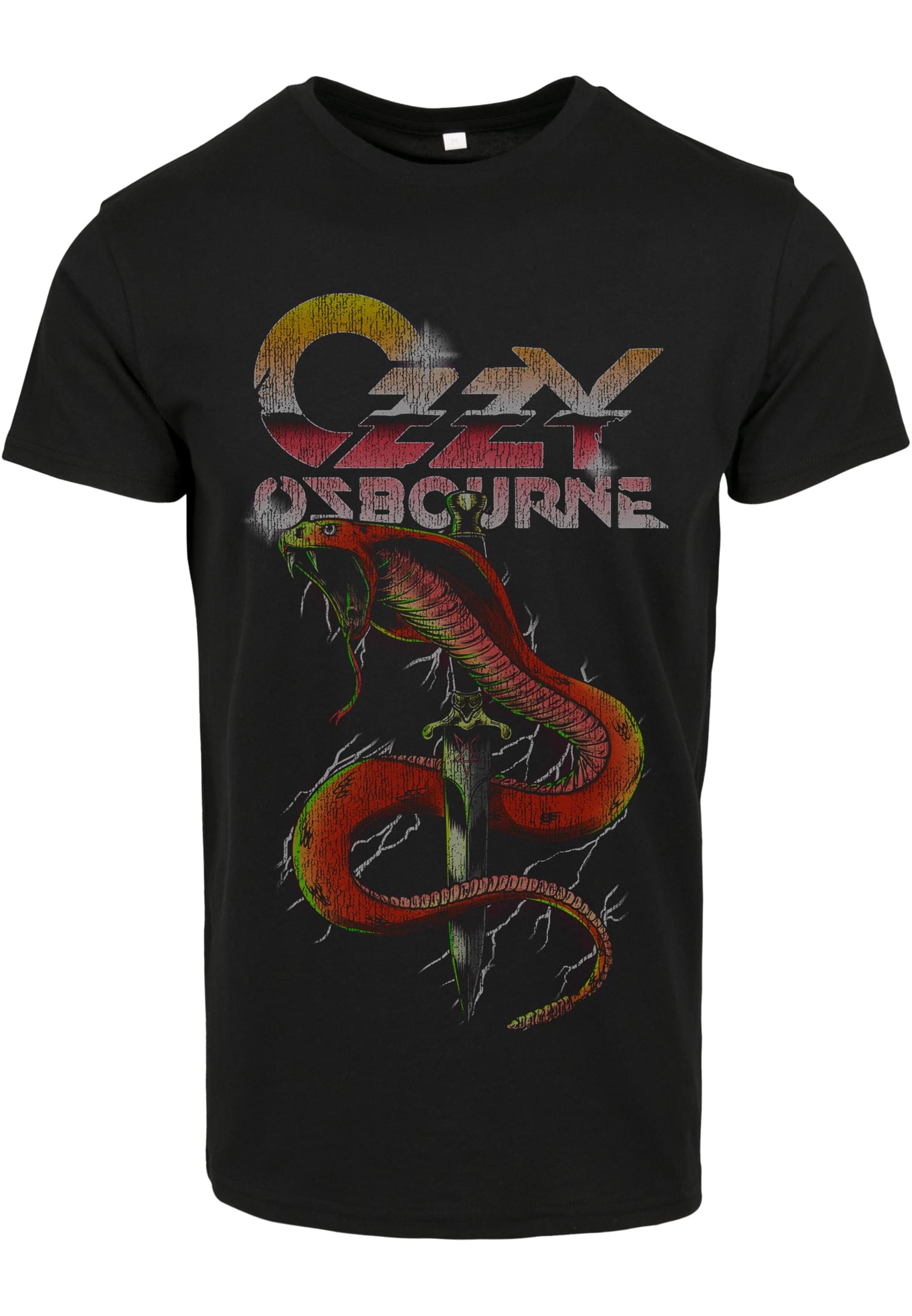 Merchcode Kurzarmshirt "Merchcode Herren Ozzy Osbourne Vintage Snake Tee", günstig online kaufen