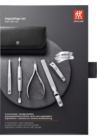 Zwilling Maniküre-Etui »CLASSIC INOX DRUCKKNOPF...