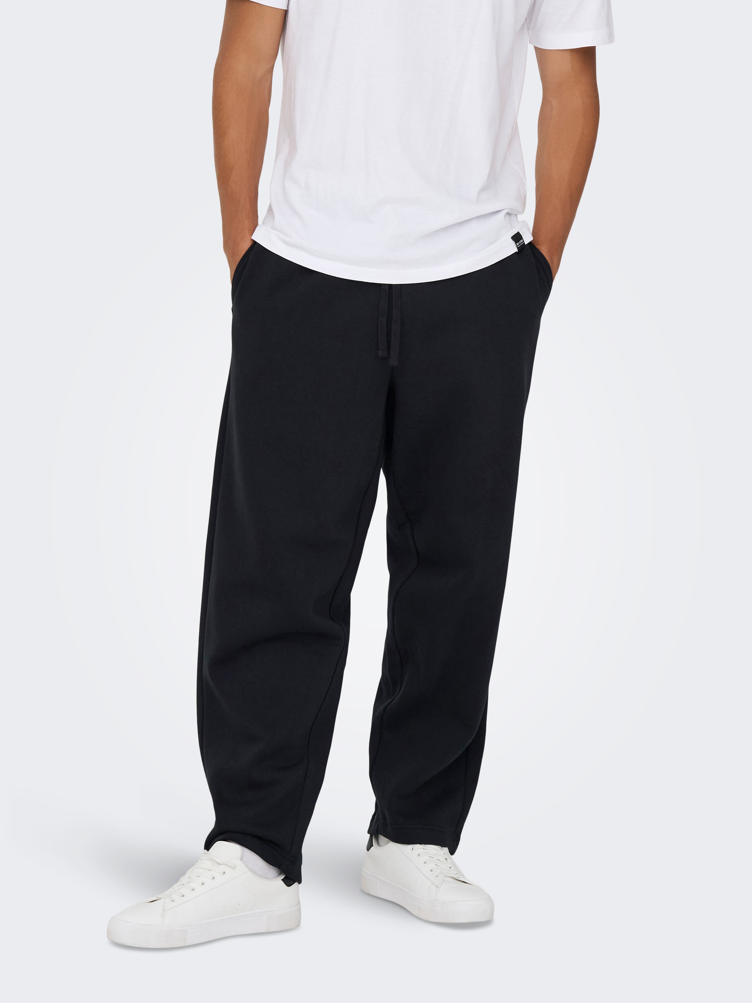 ONLY & SONS Sweathose "ONSCERES WIDE PANT NOOS" Baumwollmischung, relaxed f günstig online kaufen