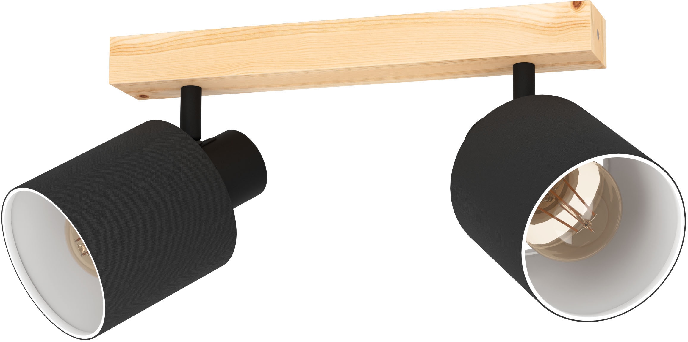 EGLO Deckenspot »BATALLAS«, Deckenspot in schwarz - BAUR braun | aus Stahl Holz, bestellen - 10W exkl. und E27