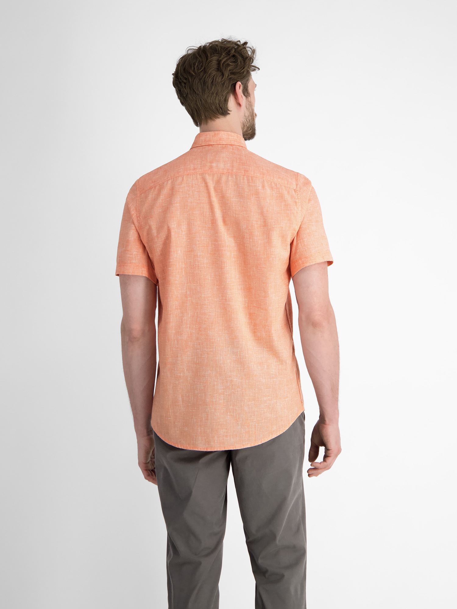 LERROS Kurzarmhemd "LERROS Kurzarmhemd mit verdecktem Button-down-Kragen" günstig online kaufen