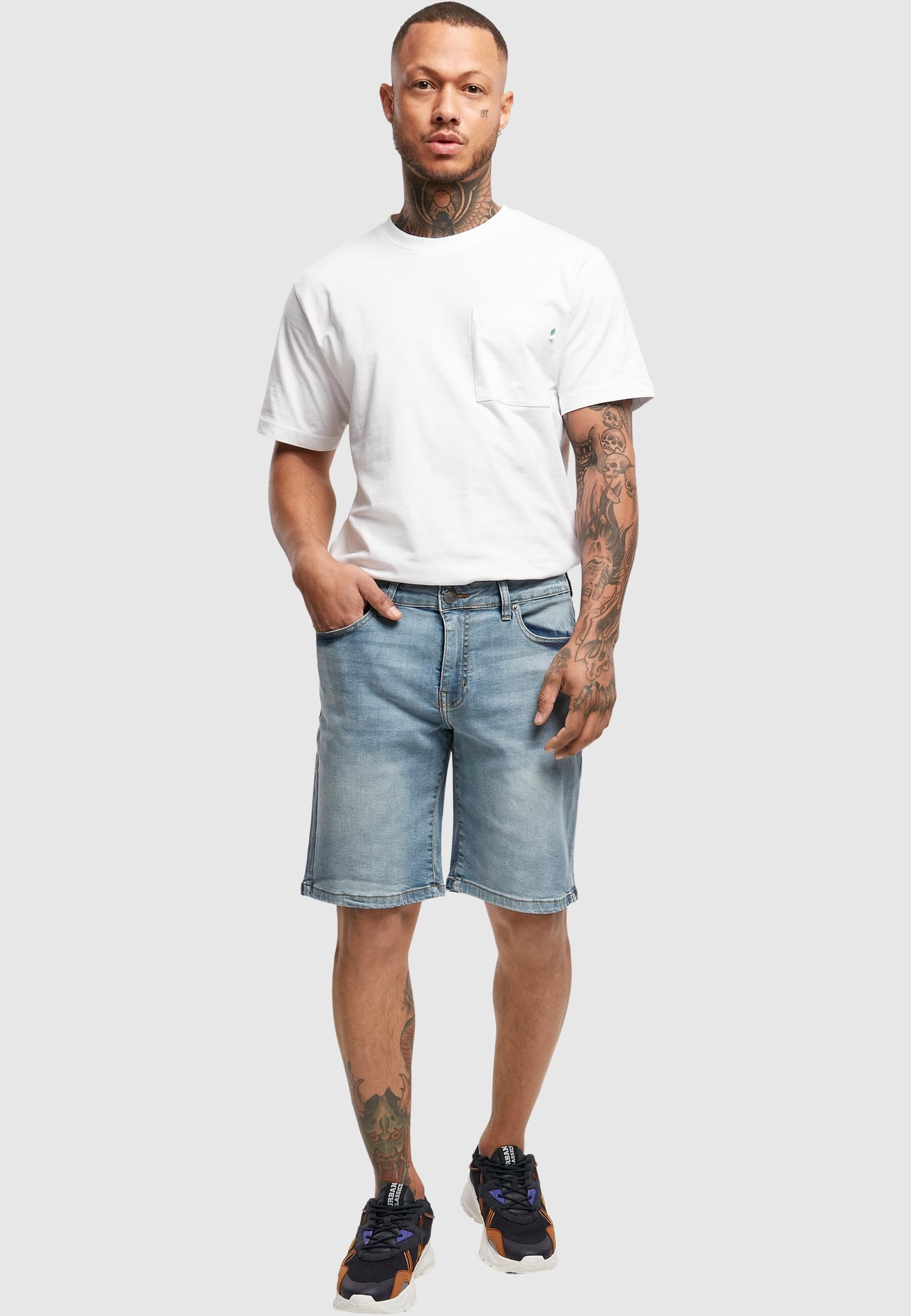 URBAN CLASSICS Stoffhose »Urban Classics Herren Relaxed Fit Jeans Shorts«, (1 tlg.)