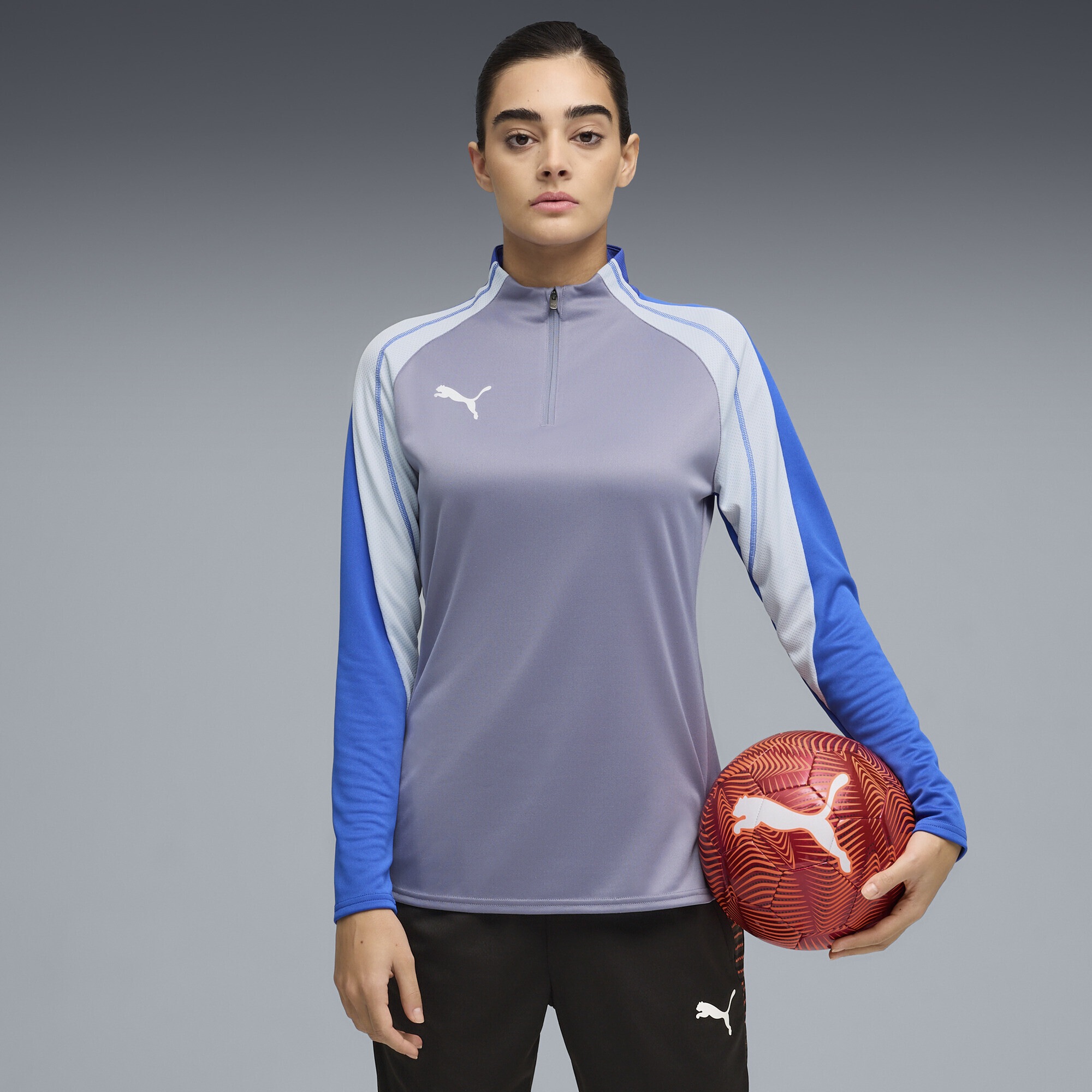 PUMA Trainingsjacke »IndividualBLAZE Fußballtop mit viertellangem Reißverschluss«