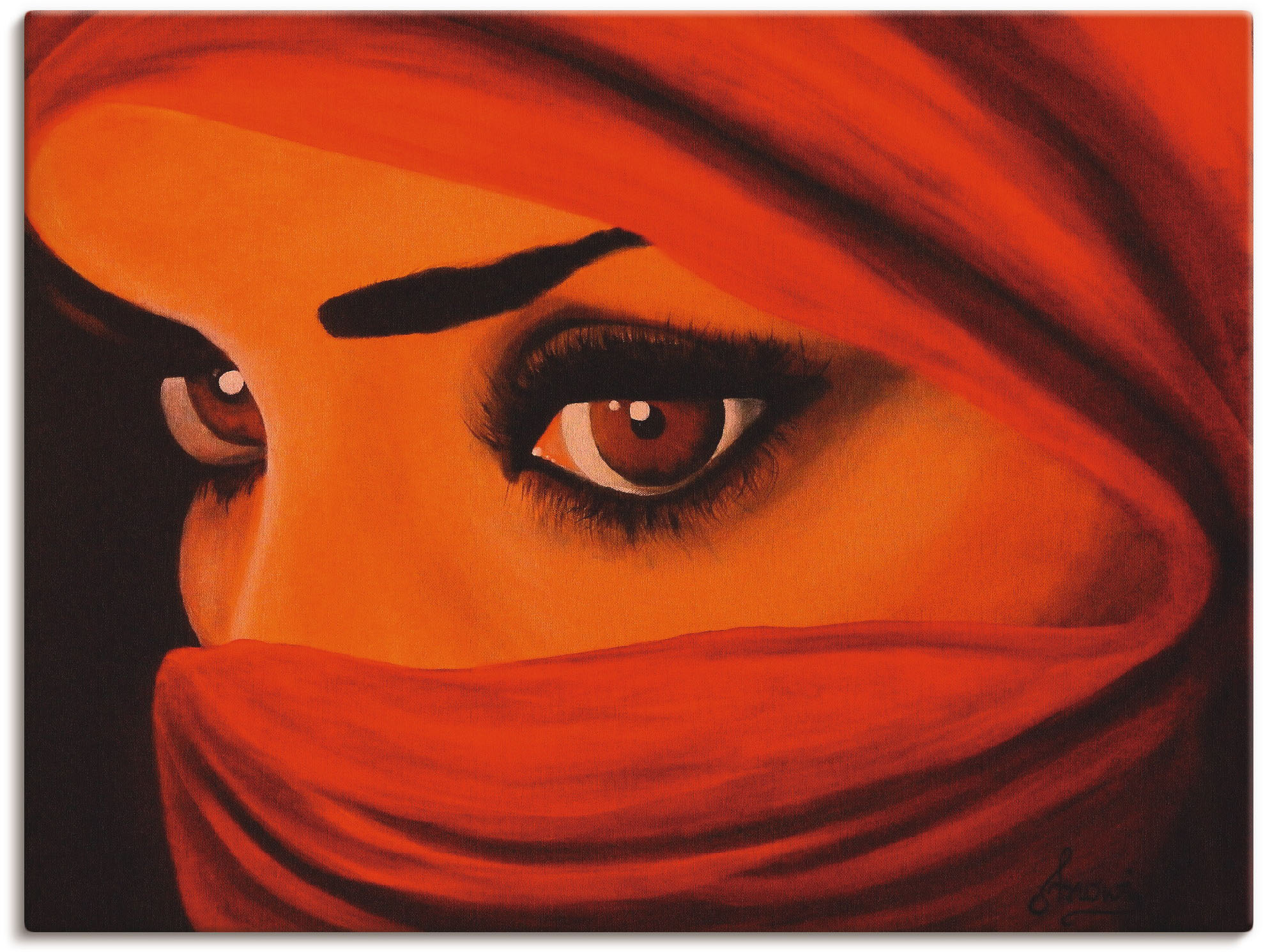 Artland Wandbild "Tuareg-Die von Gott Verlassene" Frau 1 Stk. tlg. als Leinwandbild, Poster in verschied. Größen