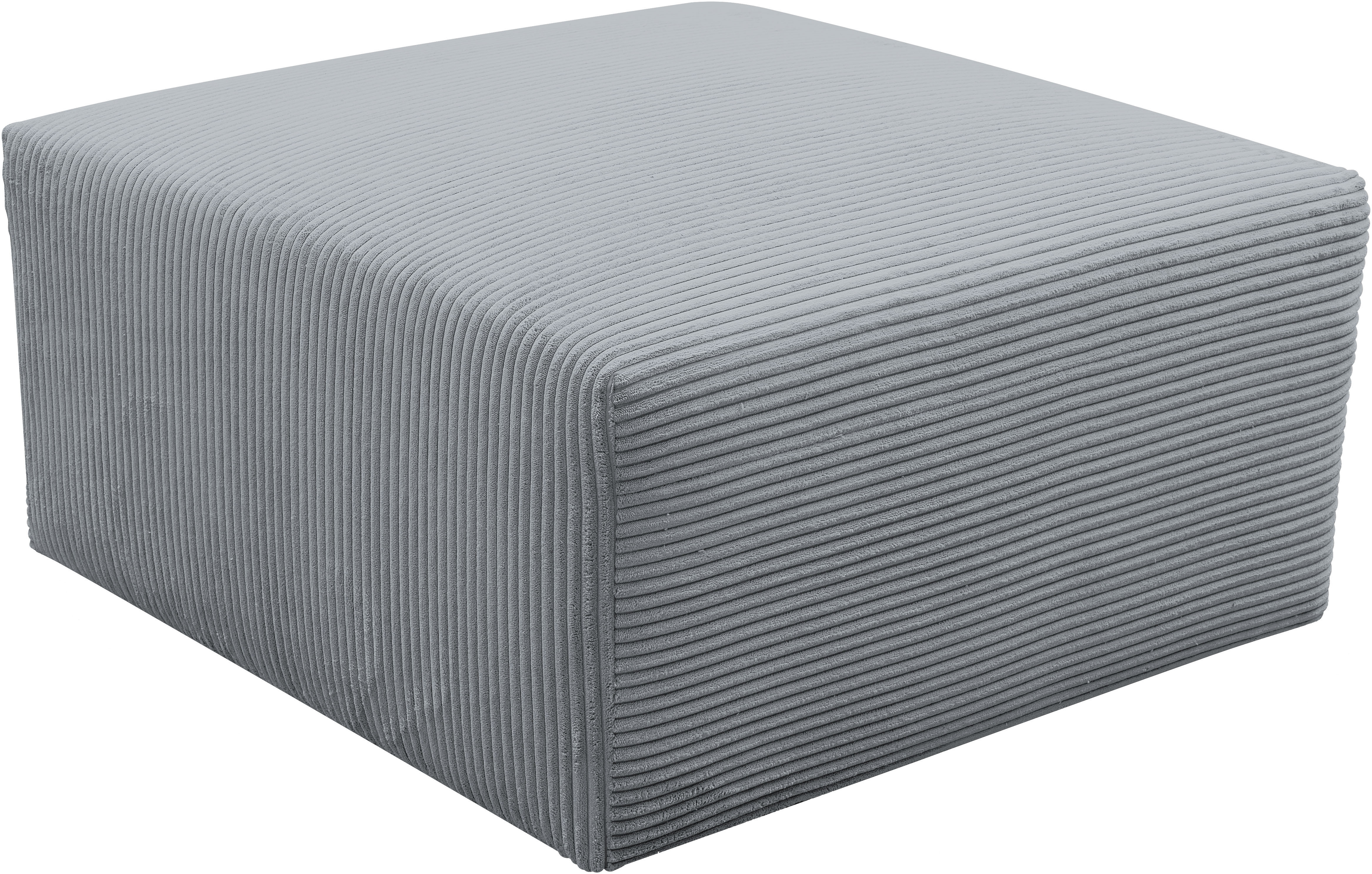 WERK2 Polsterhocker "Zeus-XL Polsterhocker modern und bequem" Curvy Trend Hocker mit urbaner Optik