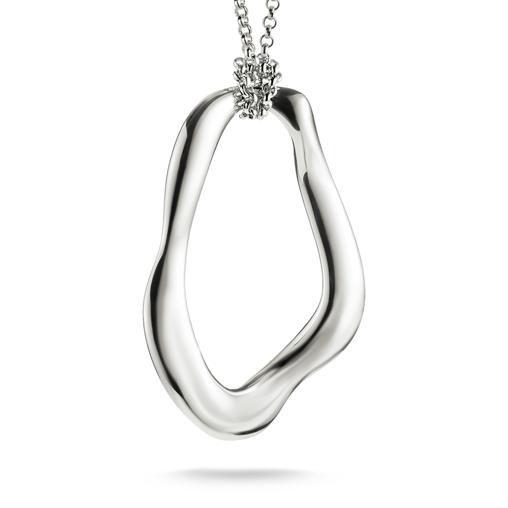 THOMAS SABO Kette mit Anhänger »Natural Beauty Kette mit organisch geformtem Anhänger, Bold Elegance«