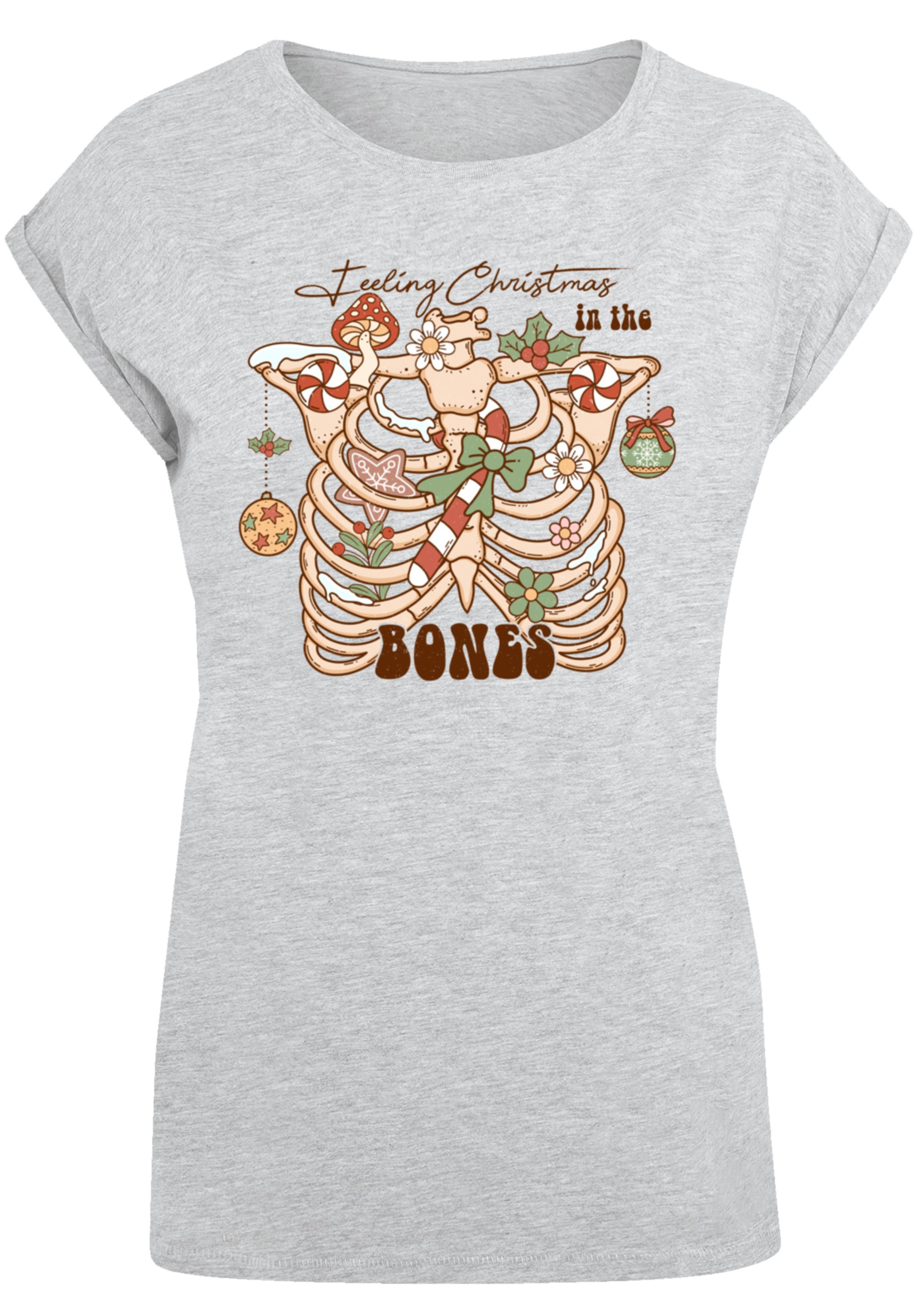 F4NT4STIC T-Shirt "Feeling Weihnachten in the bones", Premium Qualität, Wei günstig online kaufen