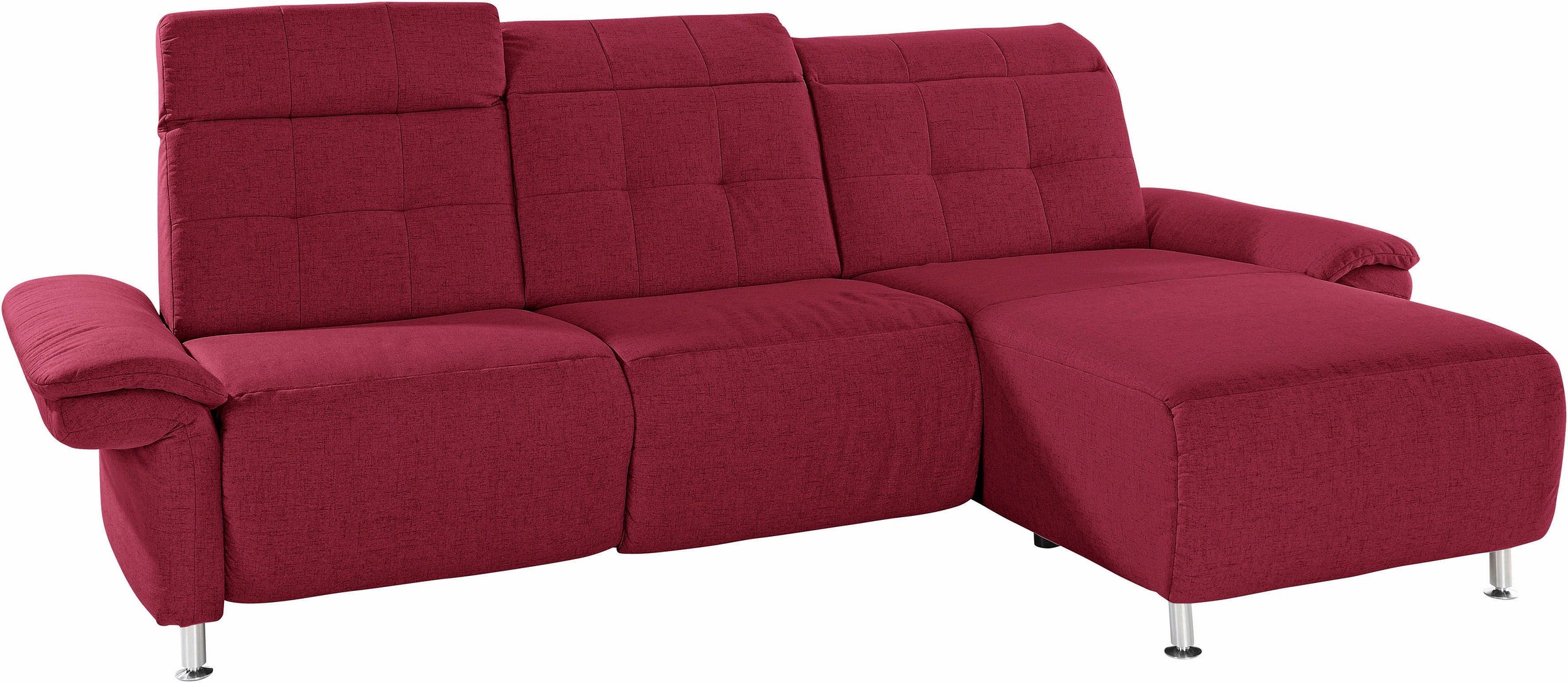 Home affaire Ecksofa "Manhattan L-Form" 2 Sitze mit elektrischer Relaxfunkt günstig online kaufen