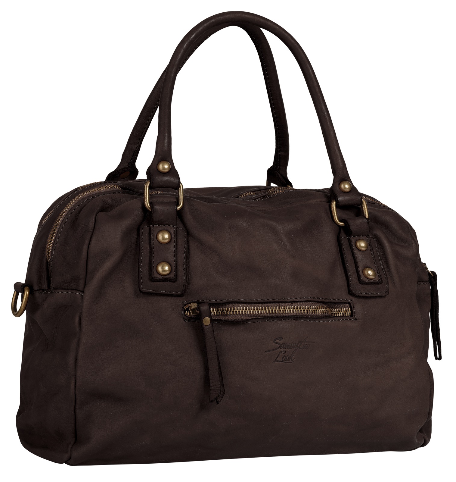 Samantha Look Shopper "SAMANTHA LOOK Damen echt Leder, Made in Italy" echt Leder, Made in Italy